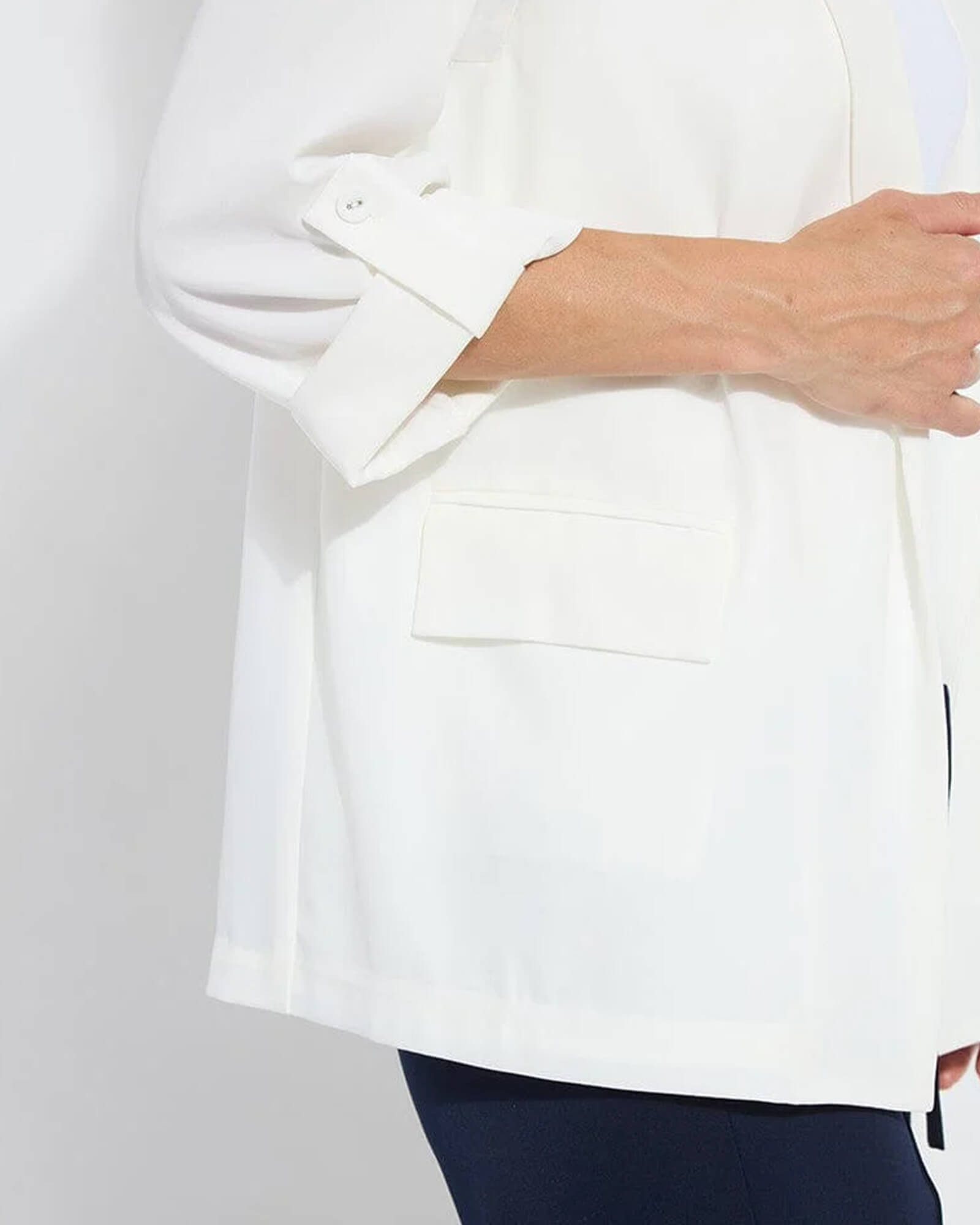 Genevieve Relaxed Blazer White