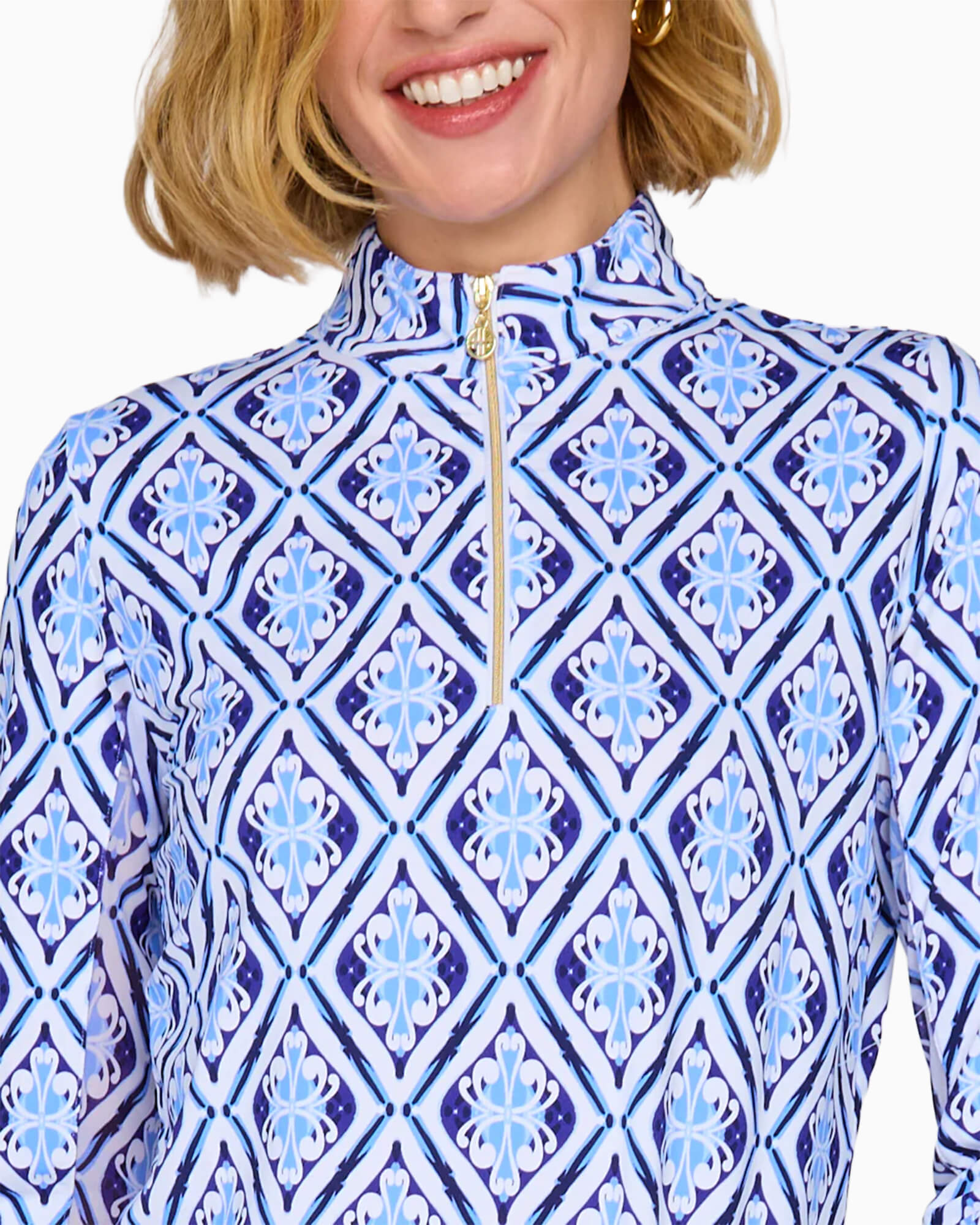 Women's Long Sleeve Performance Top Blue Arbor