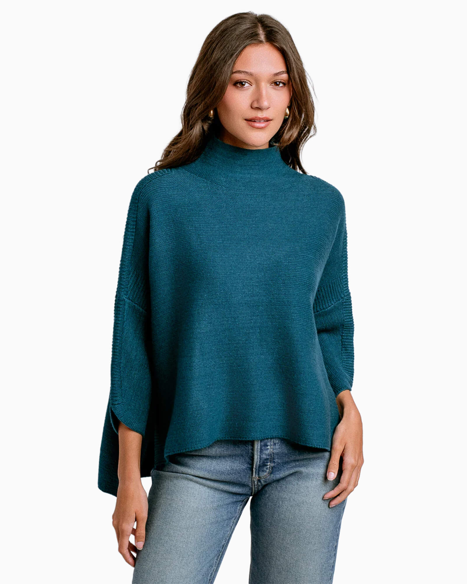 Boho Sweater Dark Teal