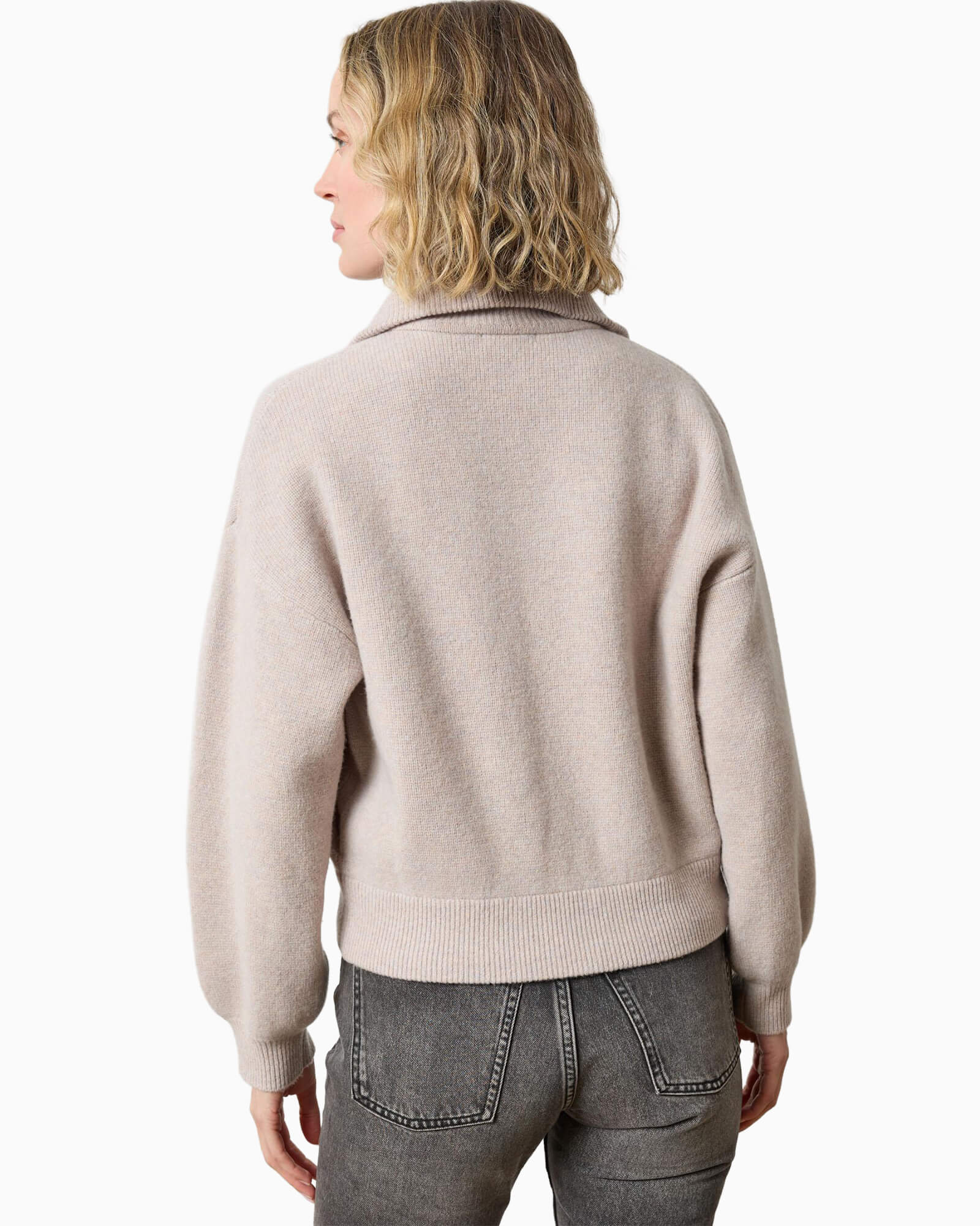 Zip Front Bomber Quartz