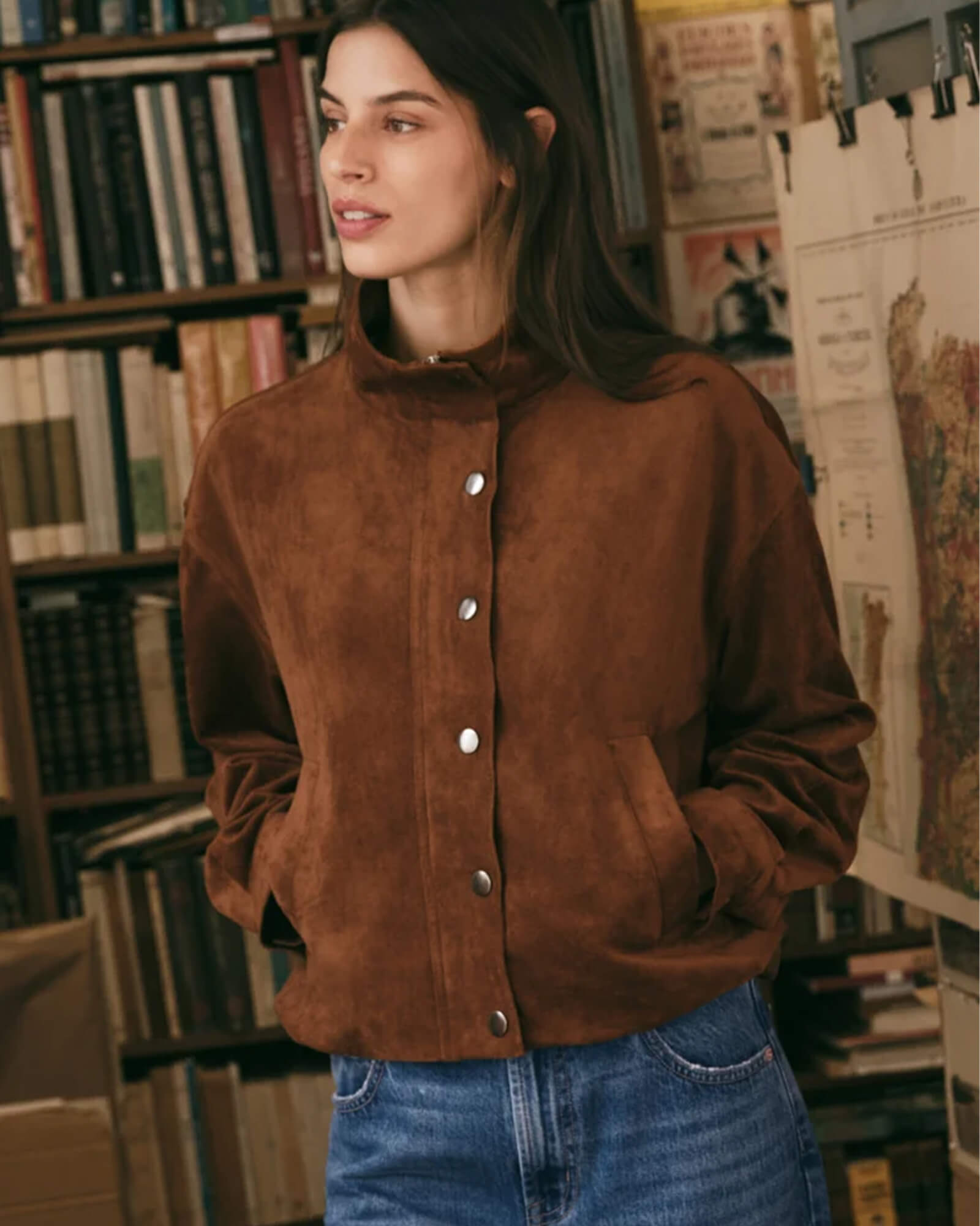 Corin Bubble Hem Jacket - Purple Poppy