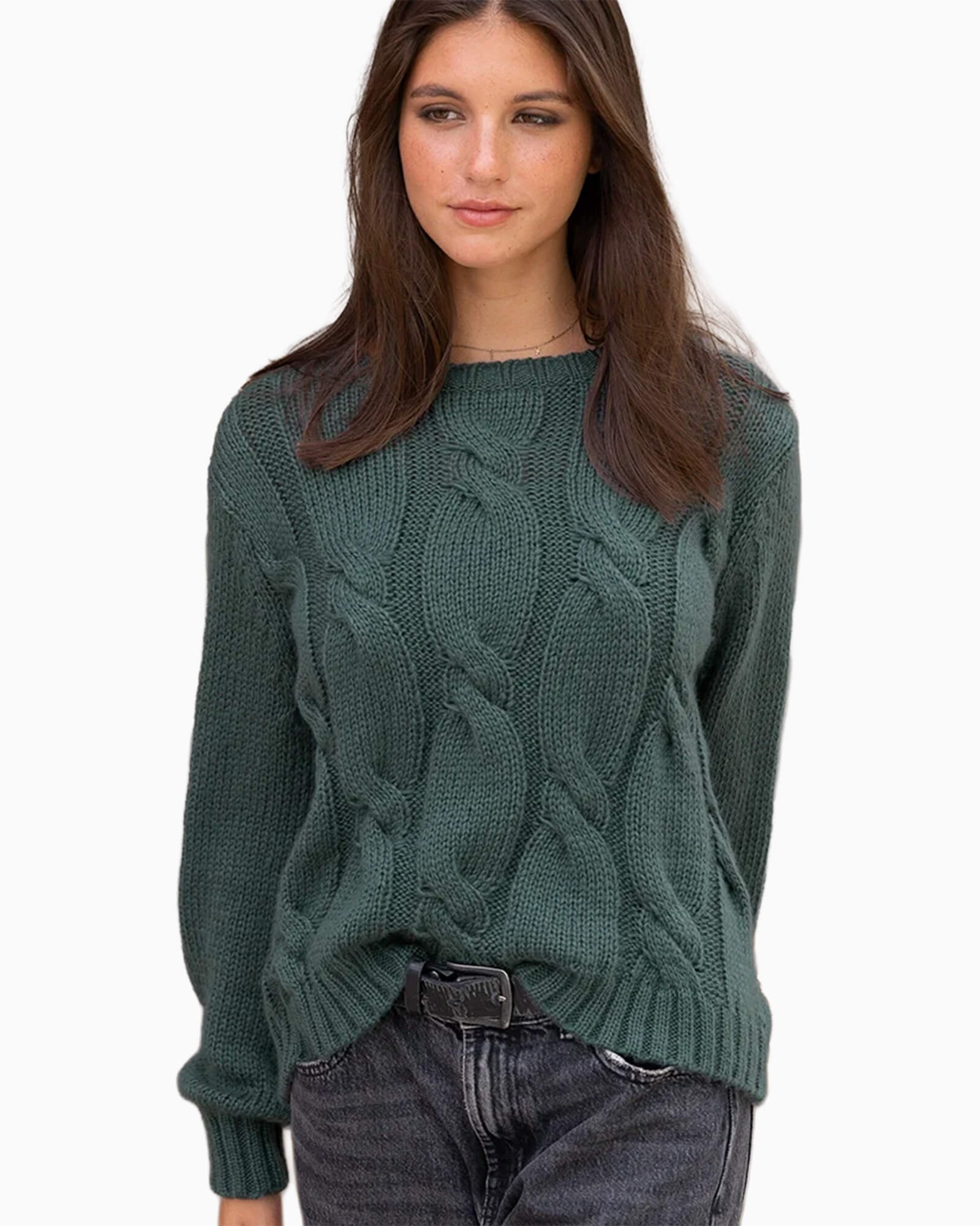 Camila Chunky Cable Crew