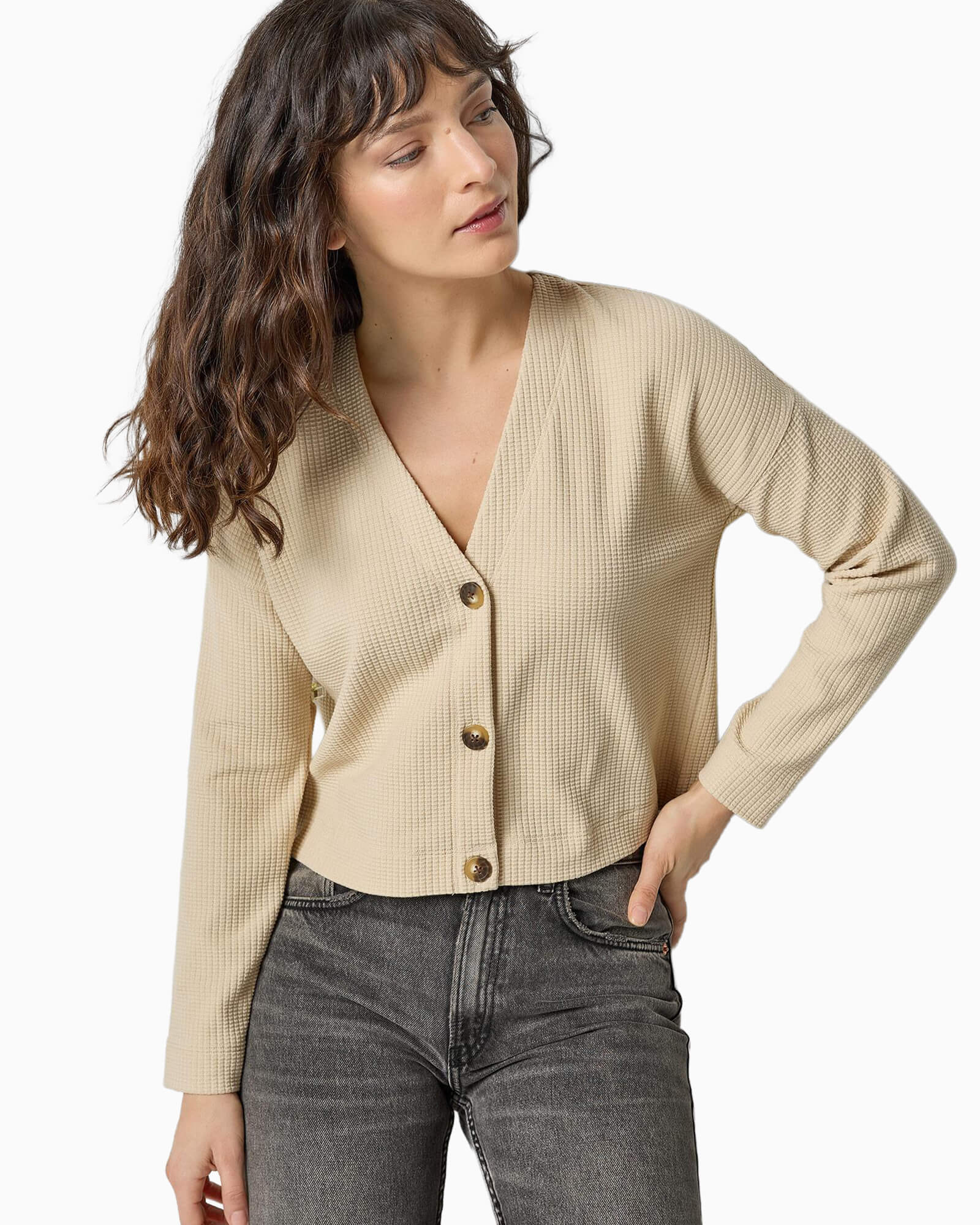 Long Sleeve Cardi Muslin