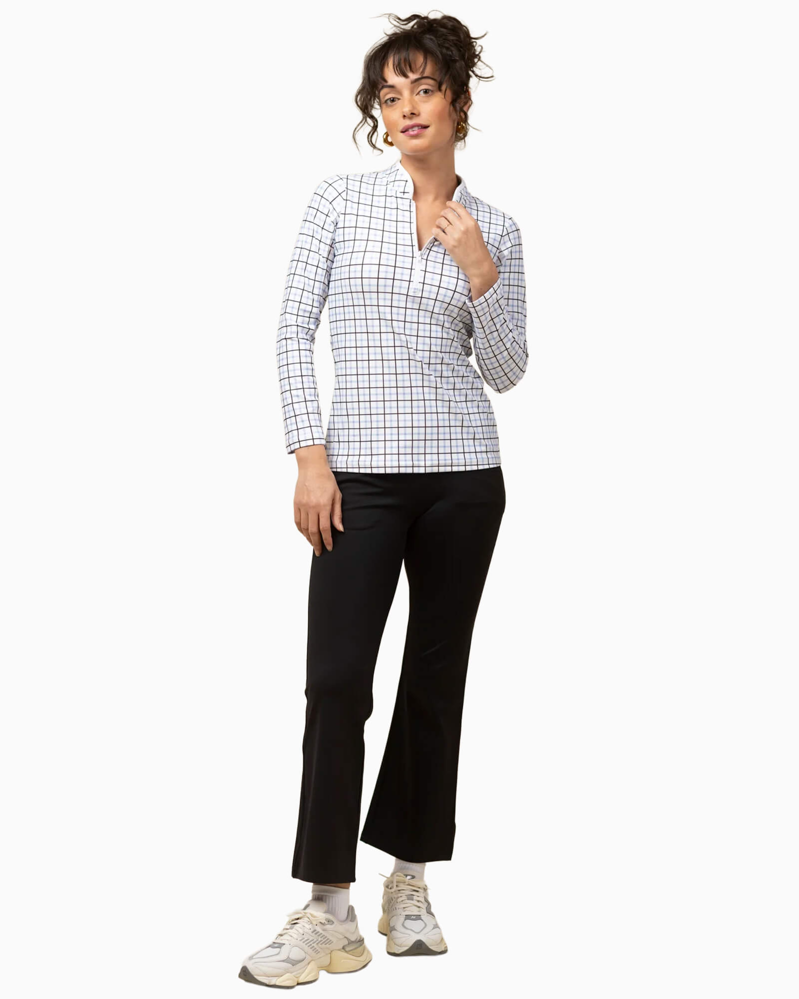 The Carey 1/4 Zip Pullover Classic Plaid
