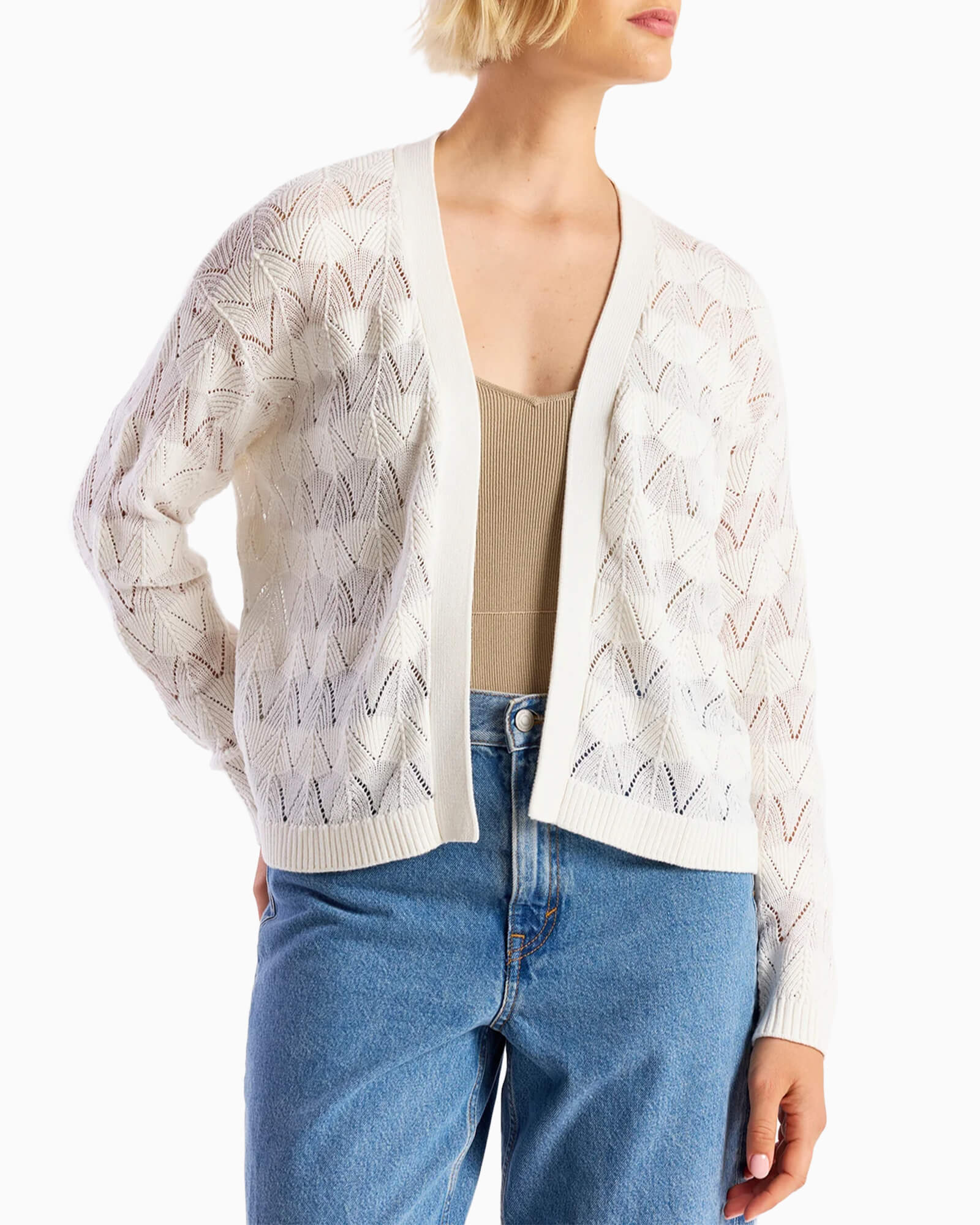 Chevron Stitch Cardigan