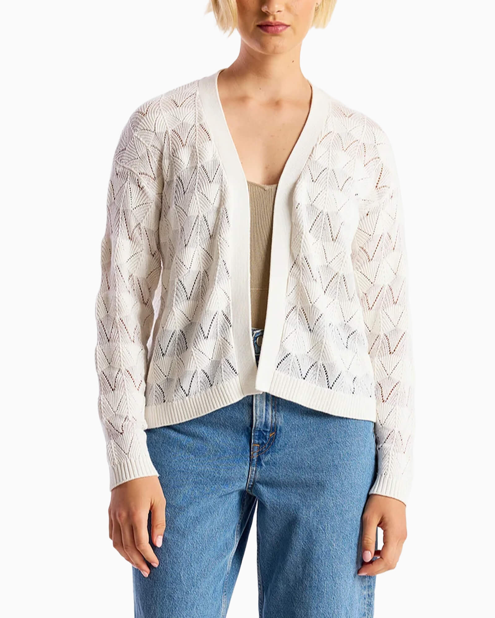 Chevron Stitch Cardigan