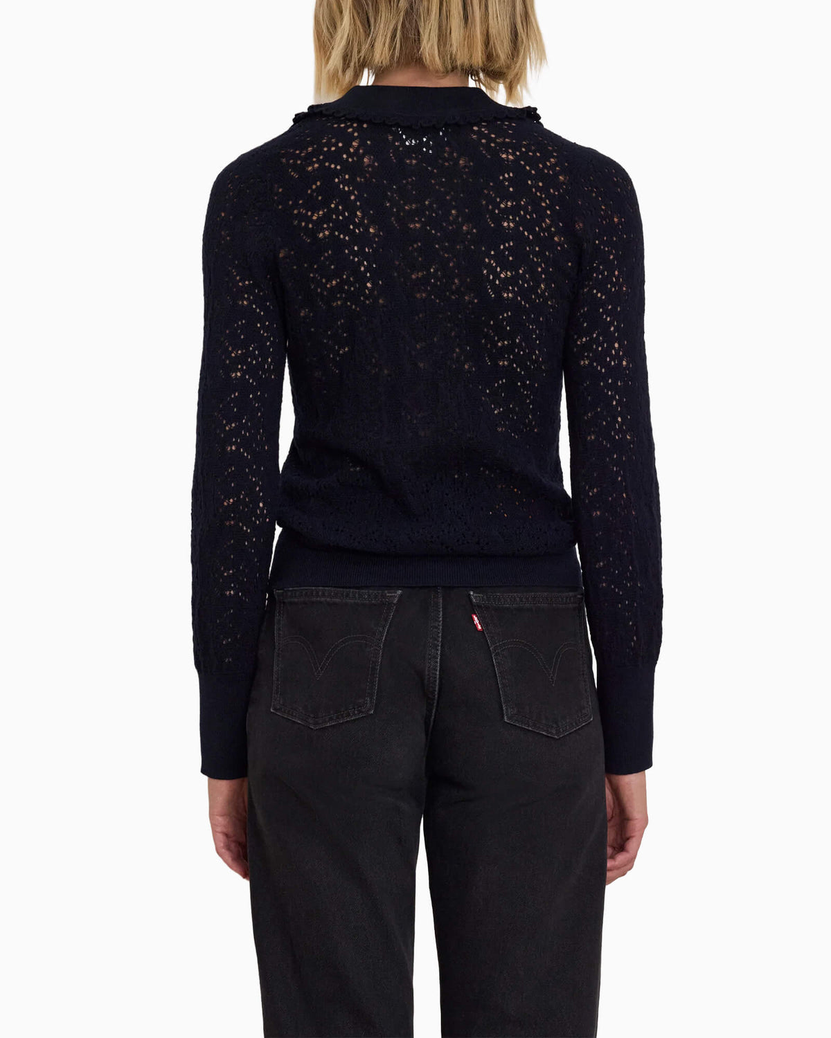 Chloe Lace Sweater Night Sky