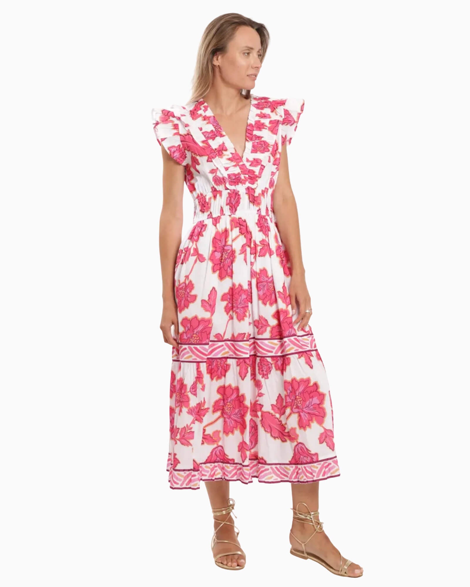 Cora Maxi Dress Pink Lotus