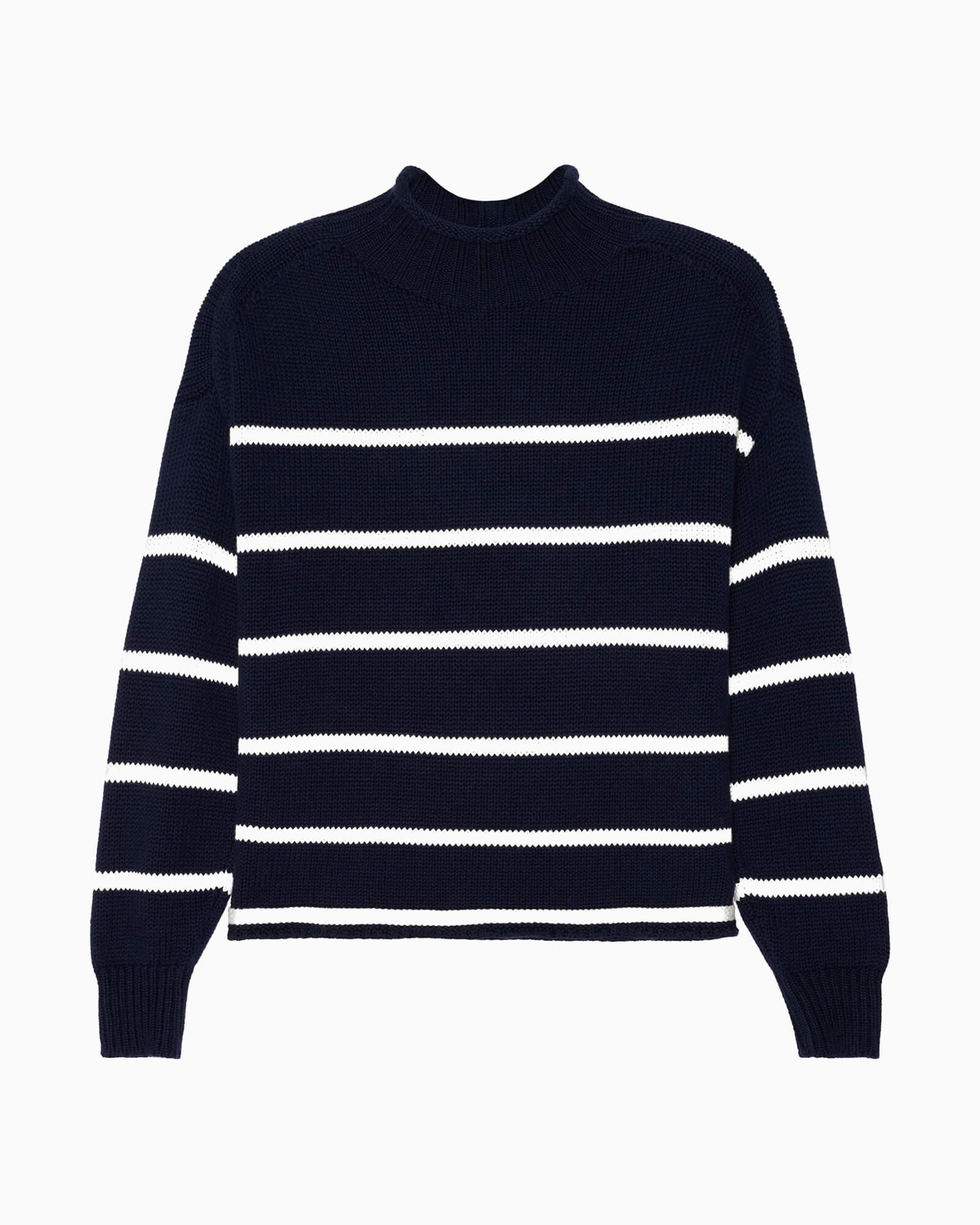 Cornelia Mock Neck Sweater Navy