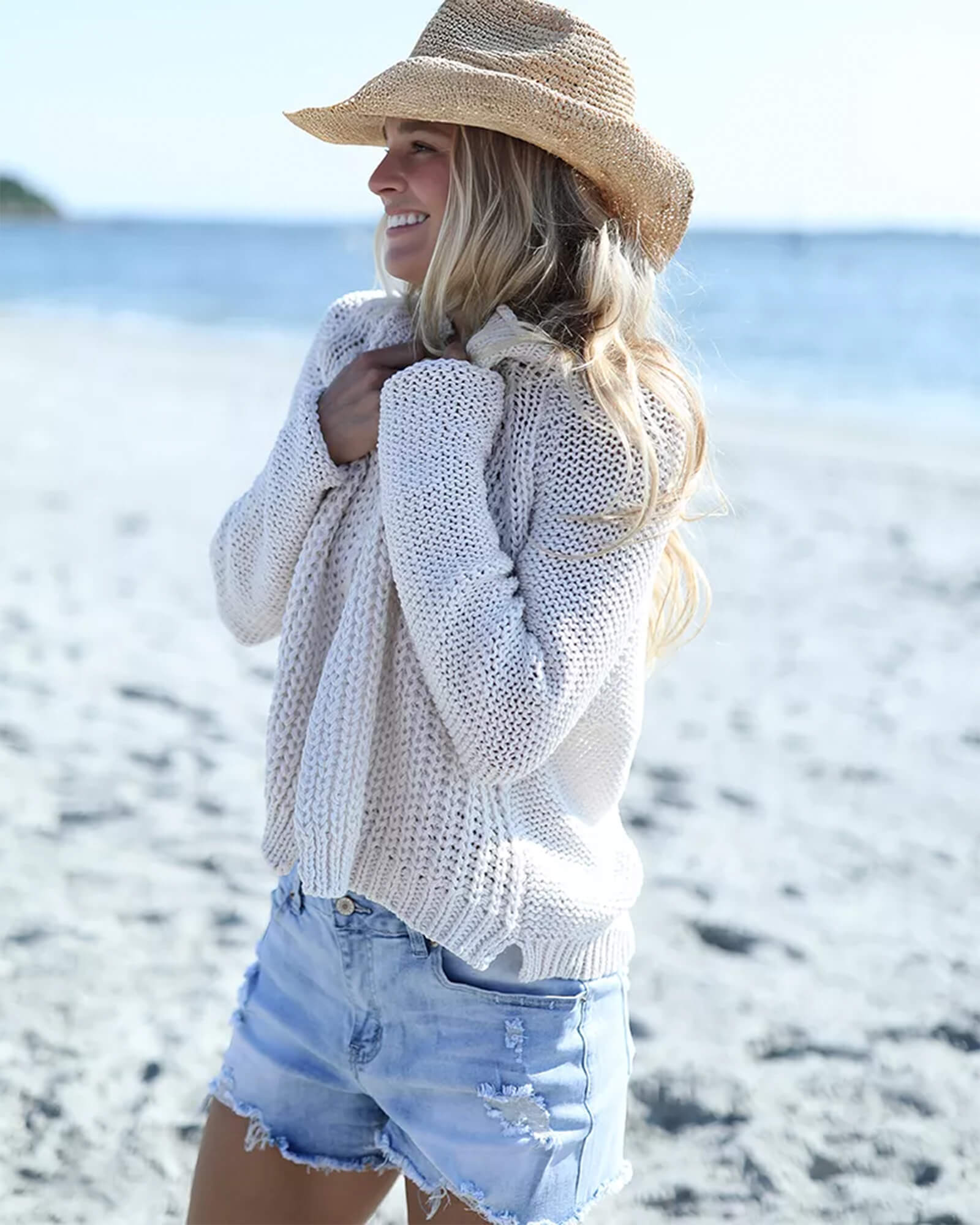 Rihanna Chunky Cotton Cardi