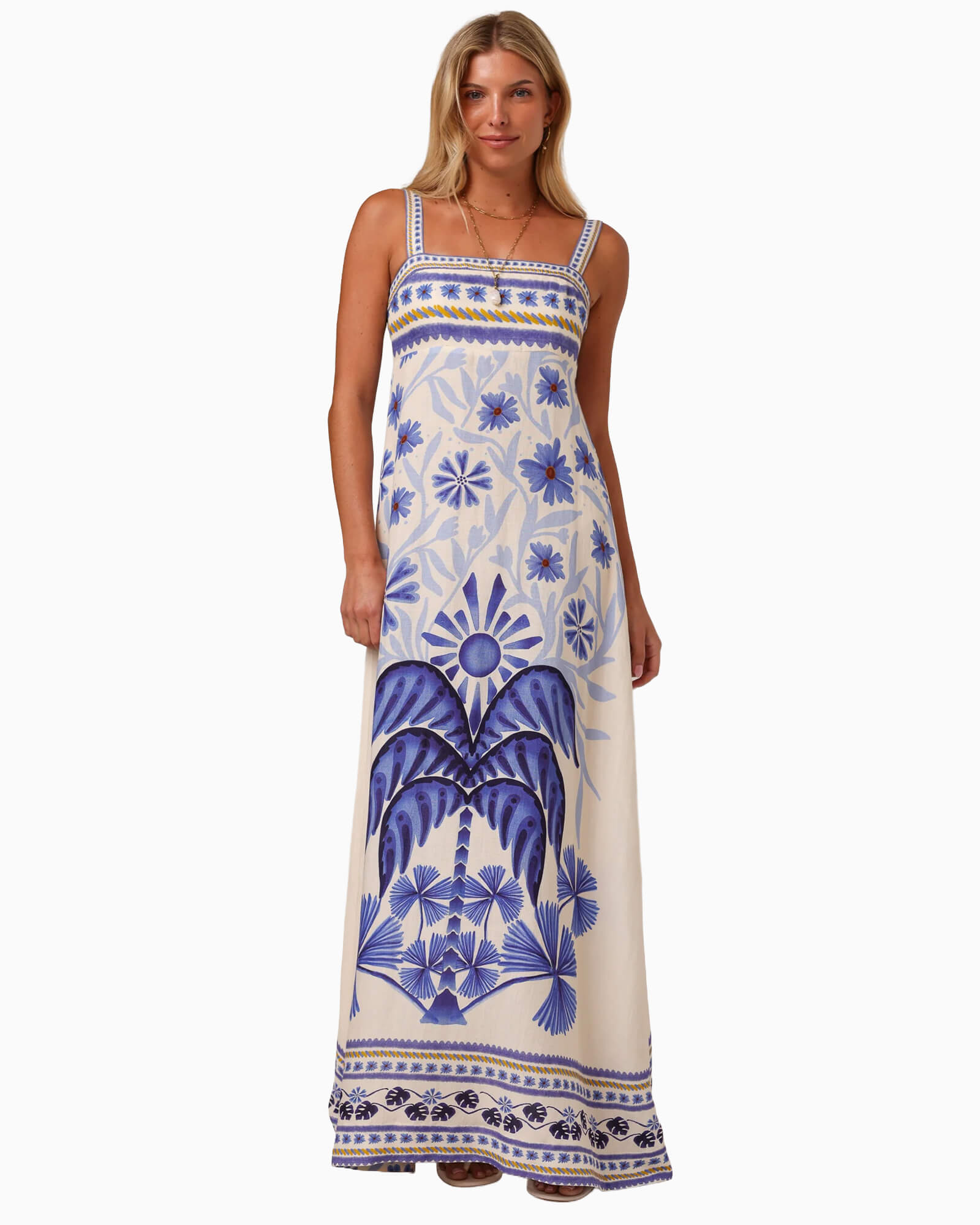 Delphine Maxi Dress Blue Mirage