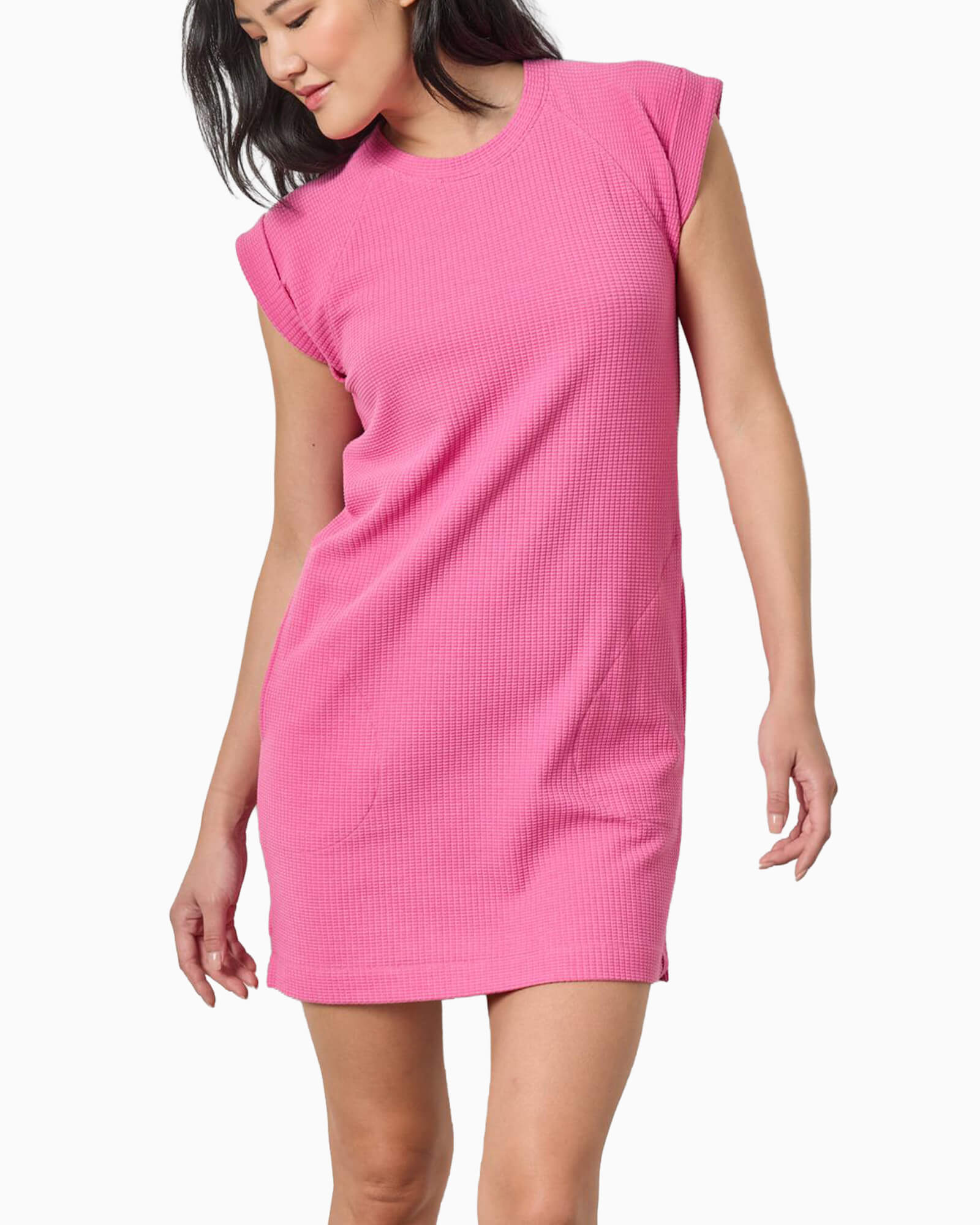 Saddle Sleeve Shift Dress Dahlia