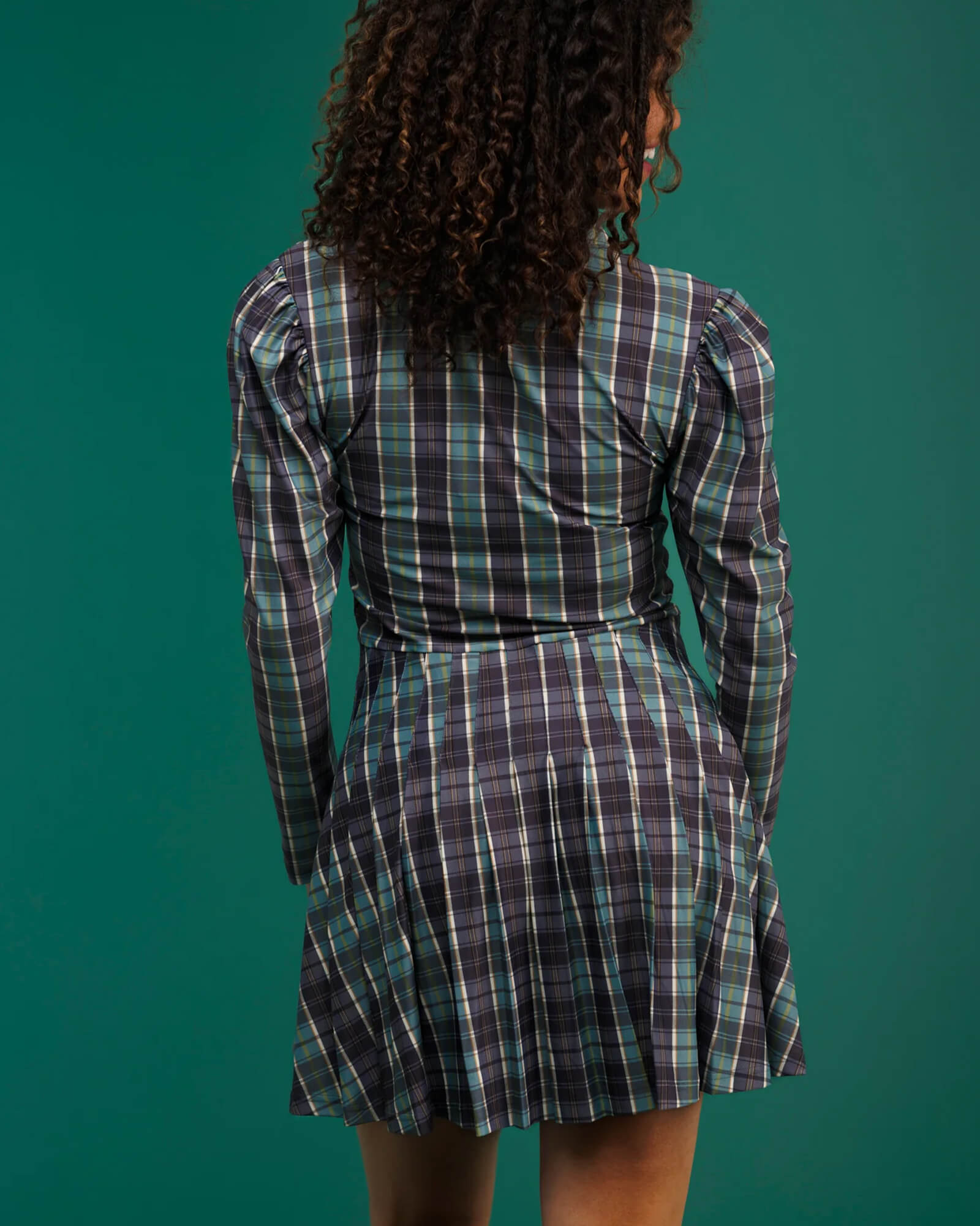 The Edith Dress Galway Plaid