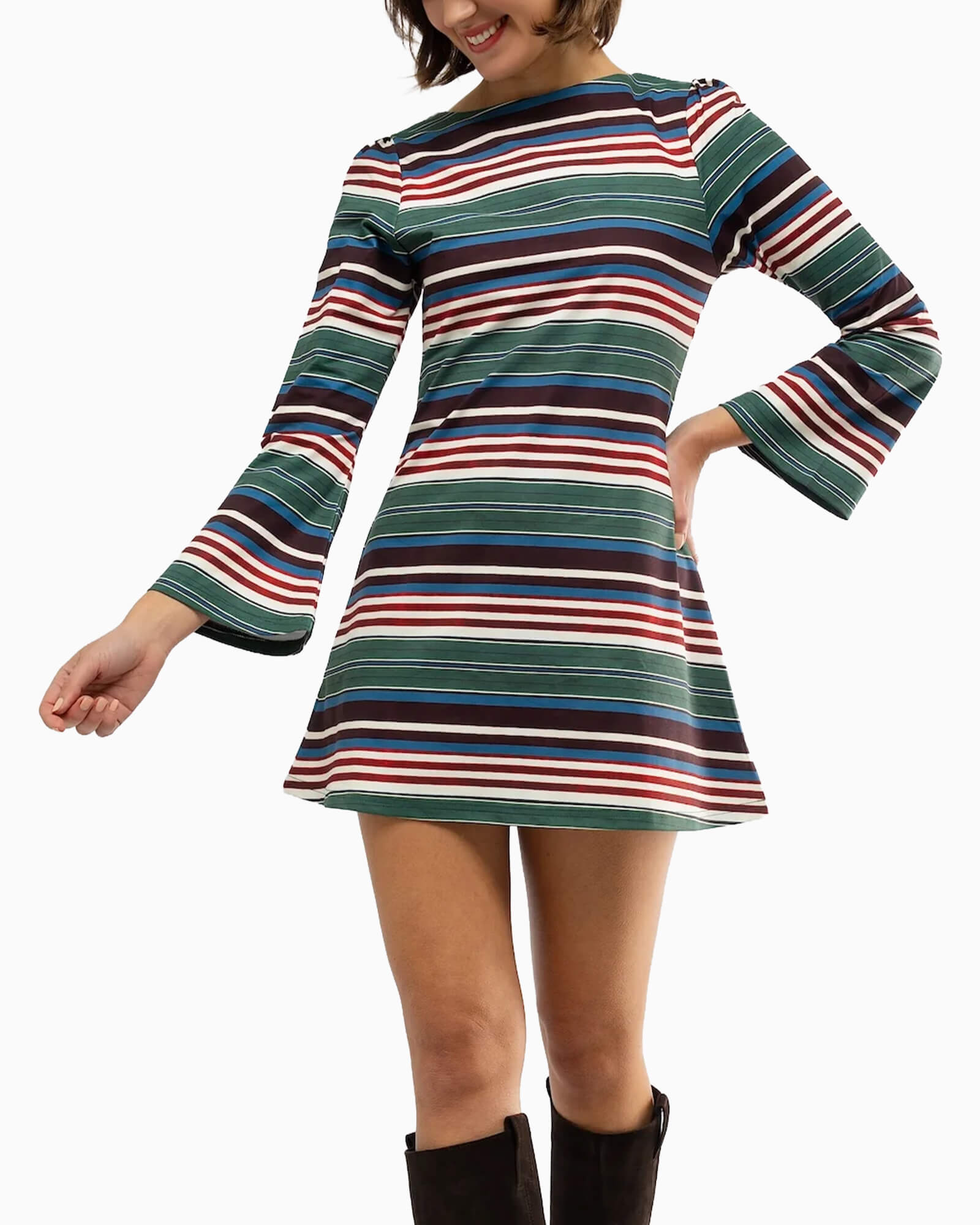 Ellen Dress Crew Stripe