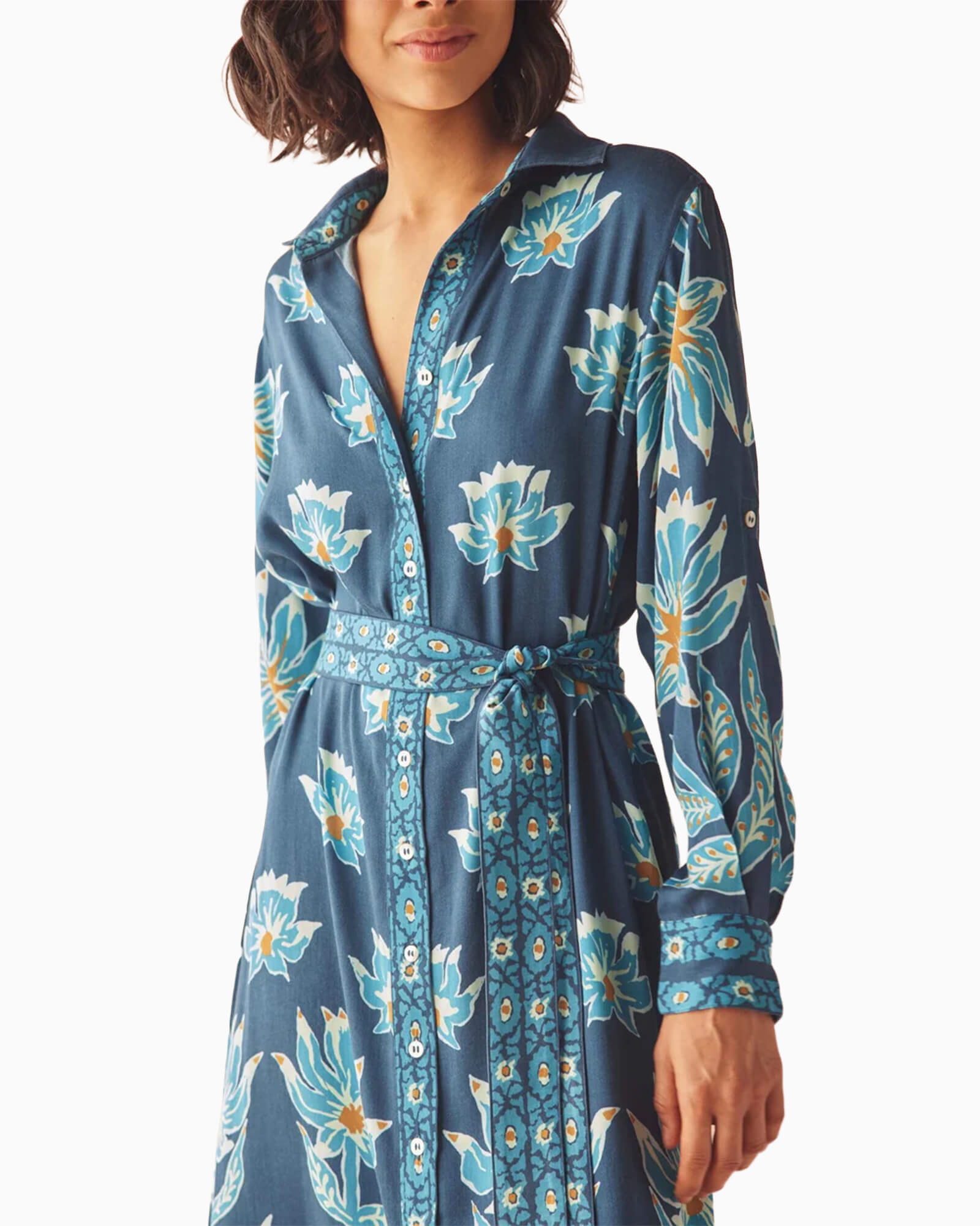 Emma Shirt Dress Adya Baltic - Purple Poppy