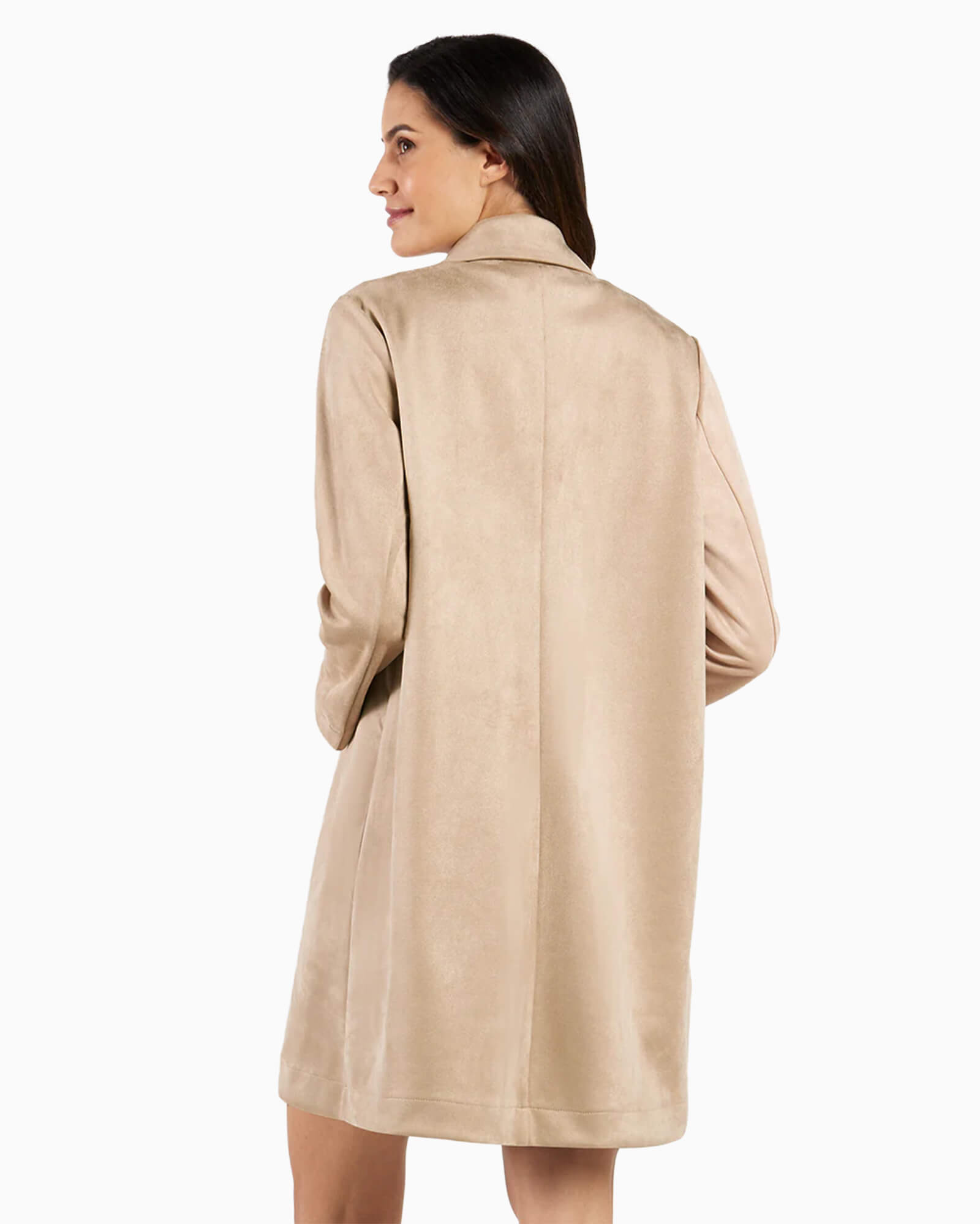 Emma Jacket Faux Suede Camel