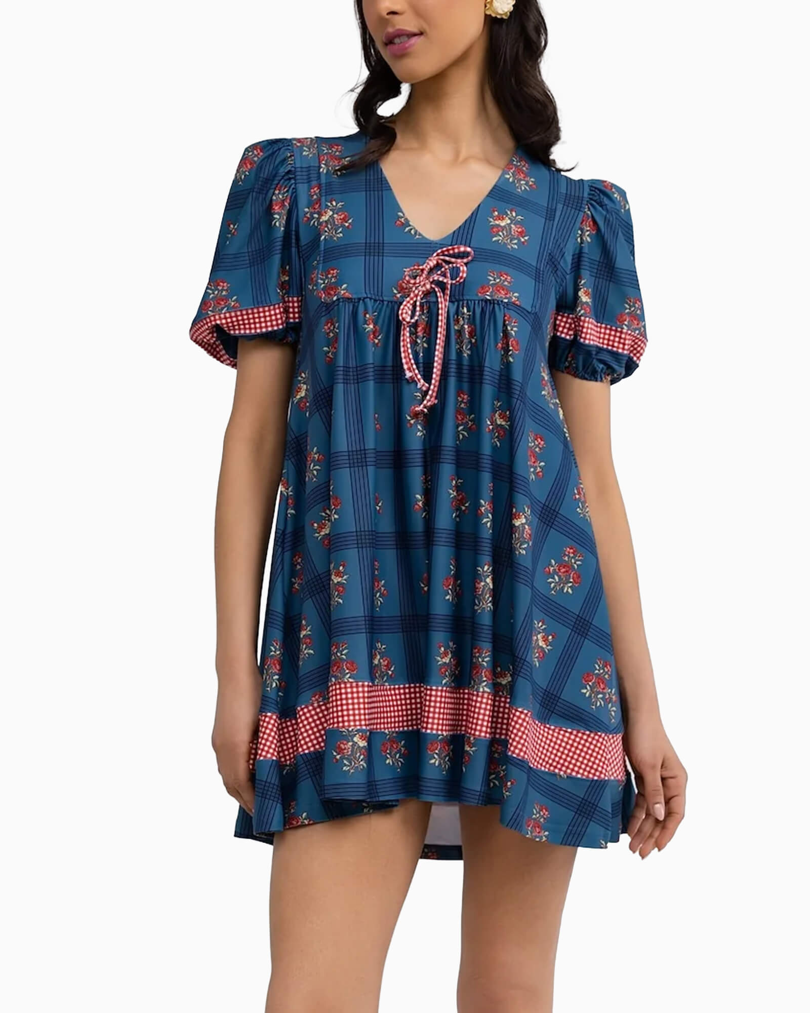 Emme Dress Camellia Plaid