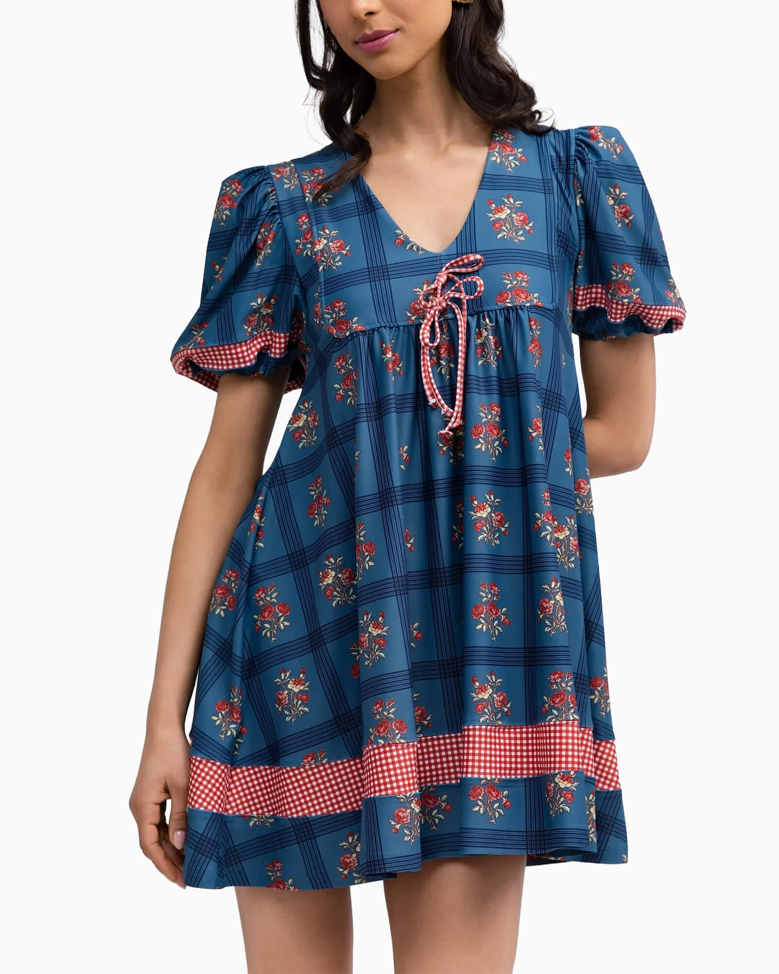 Emme Dress Camellia Plaid