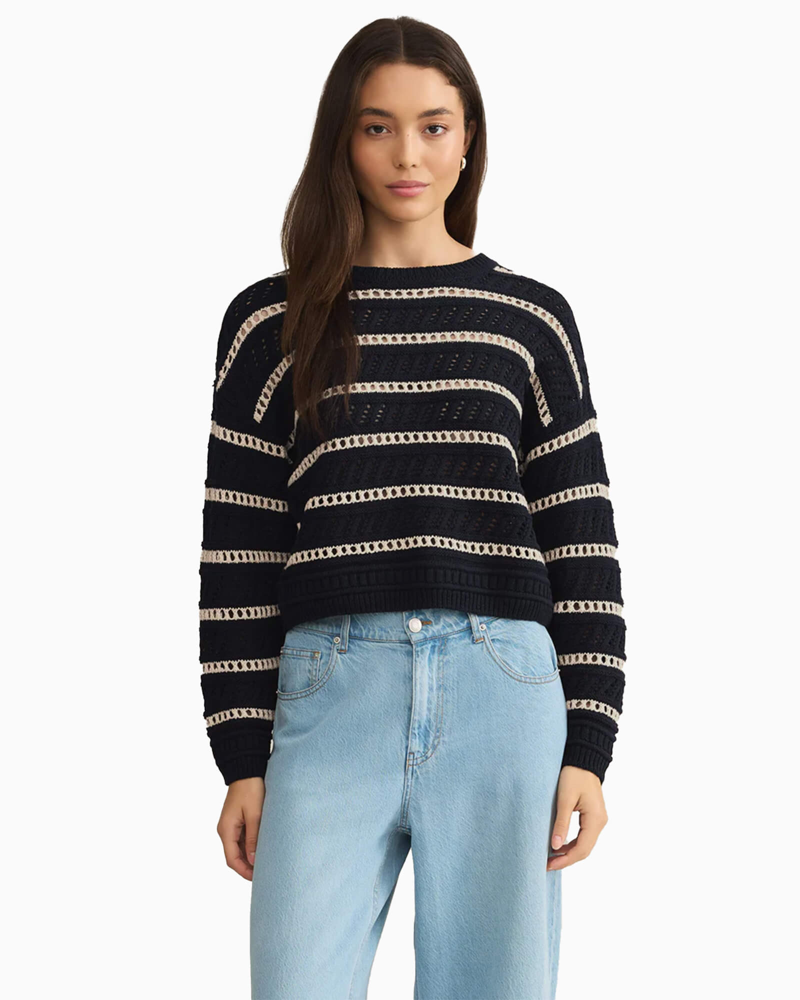 Estero Stripe Cropped Sweater