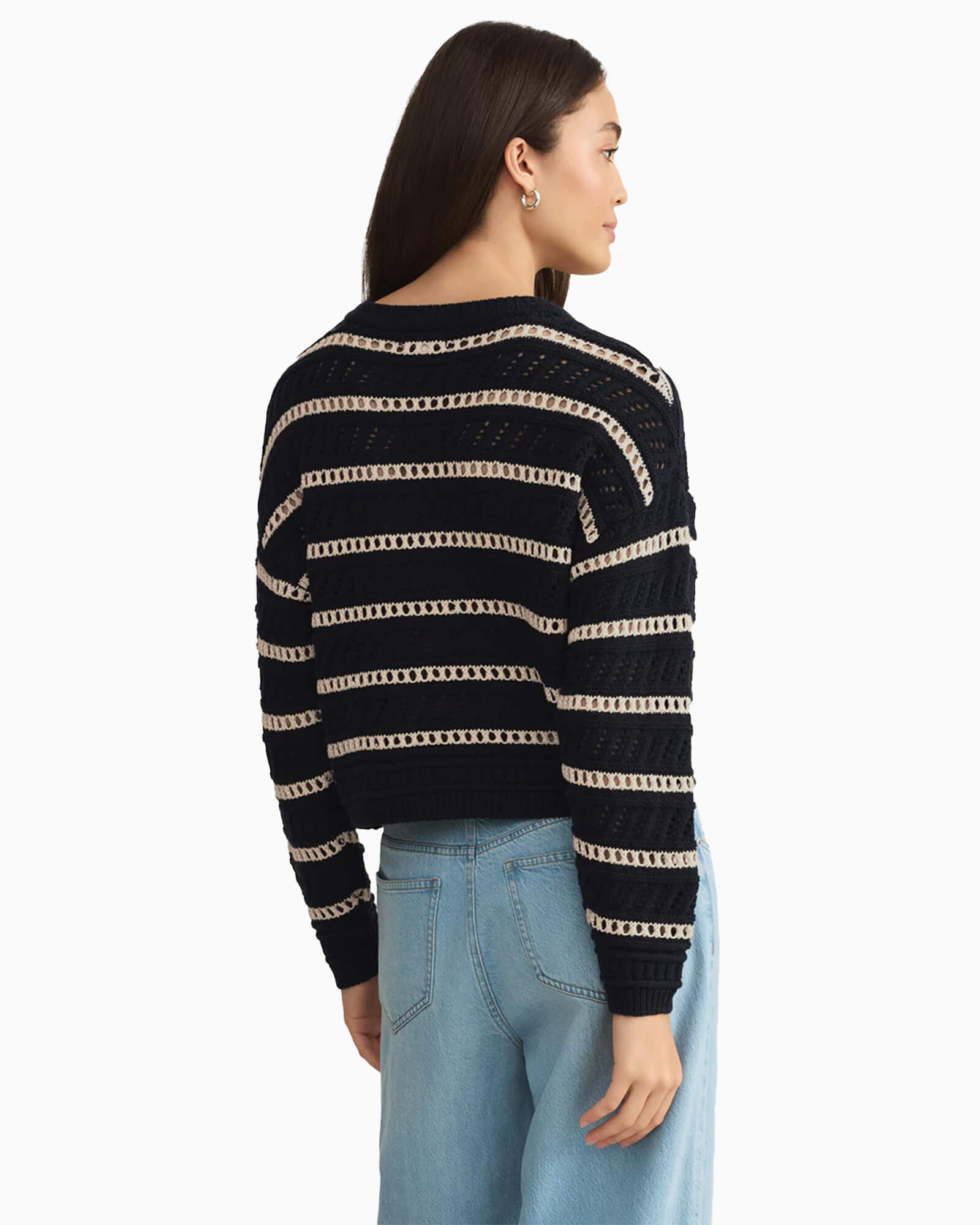 Estero Stripe Cropped Sweater