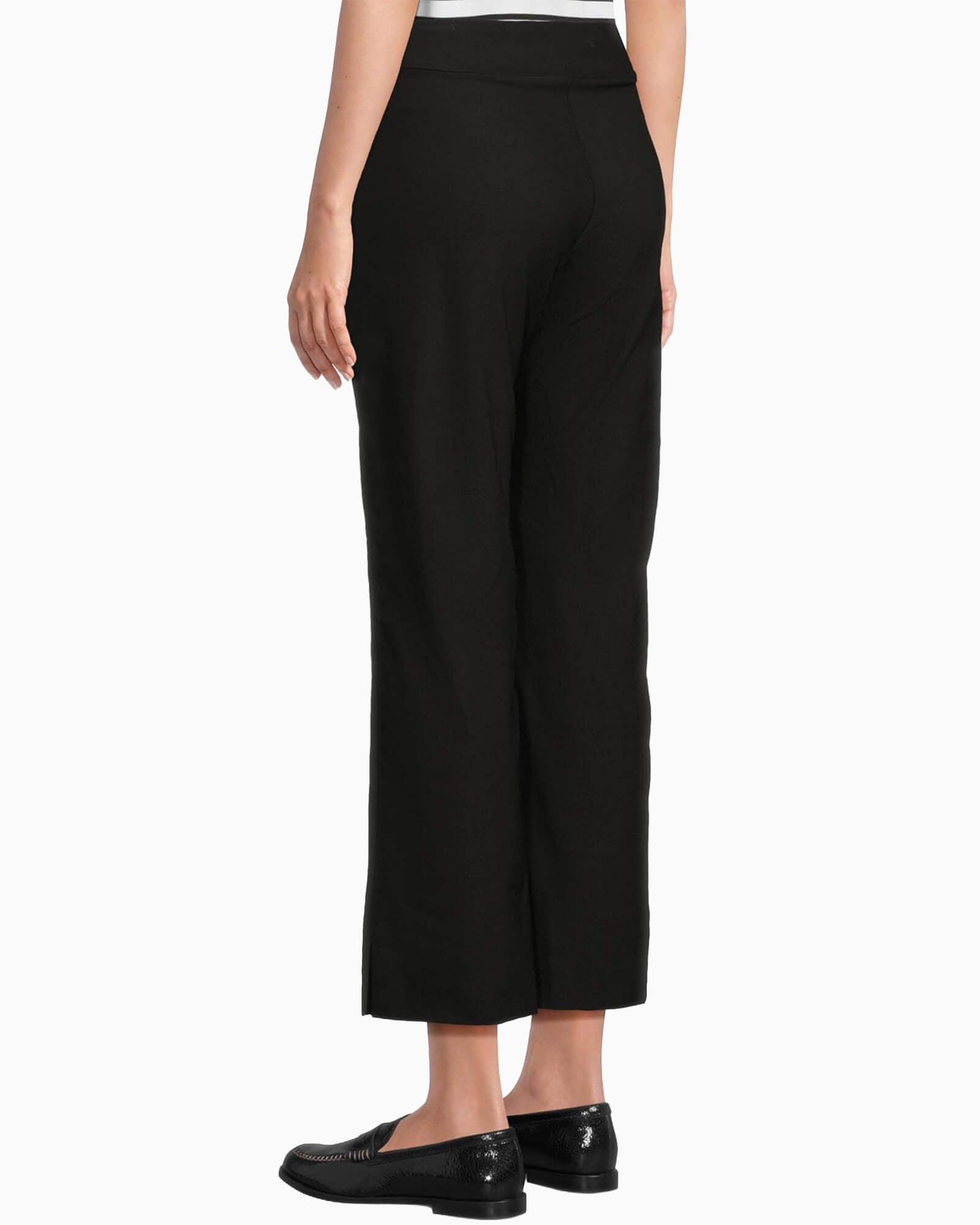 Krazy Larry Pull-On Wide Ankle Pant Black - Purple Poppy