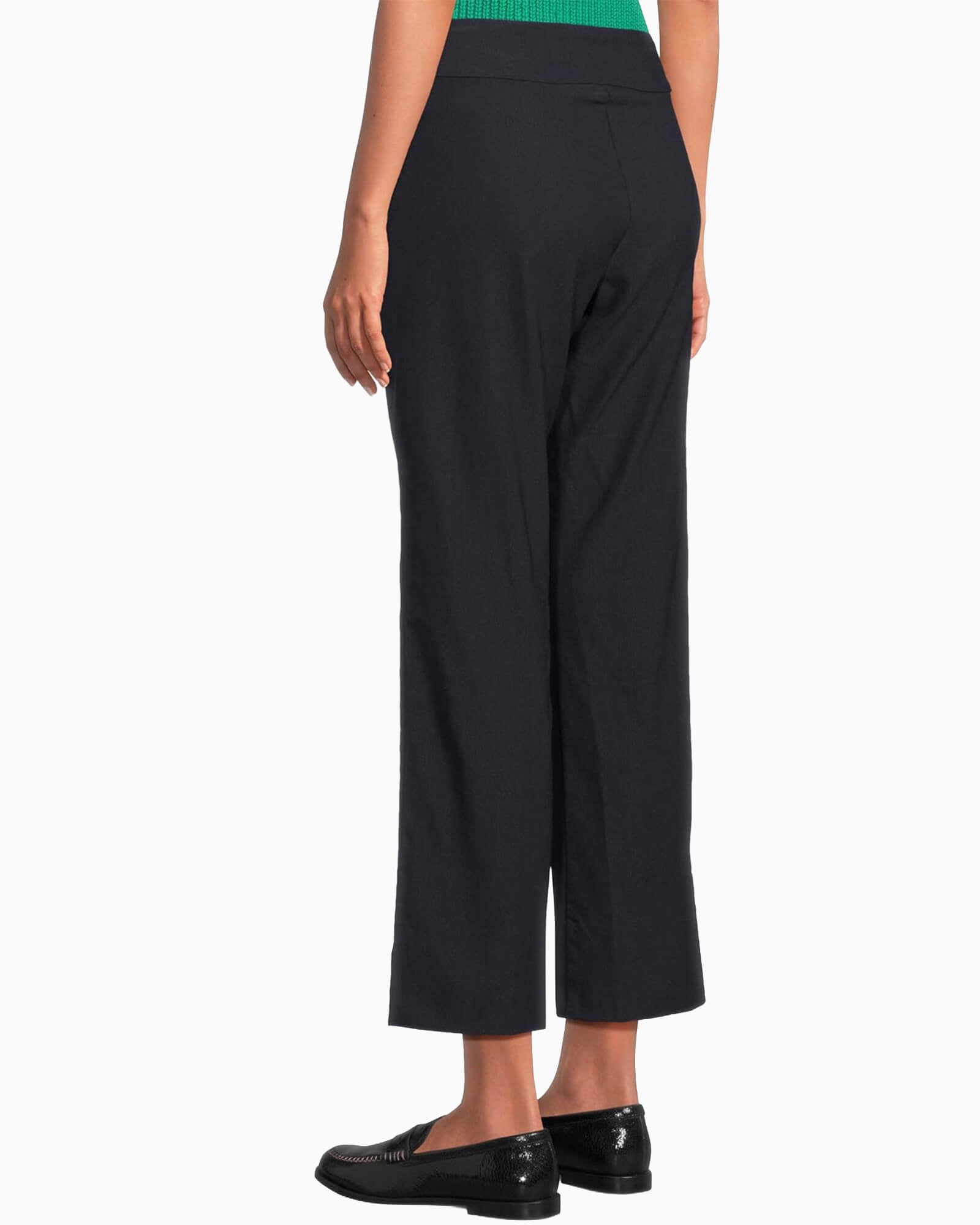 Krazy Larry Pull-On Wide Ankle Pant Navy - Purple Poppy