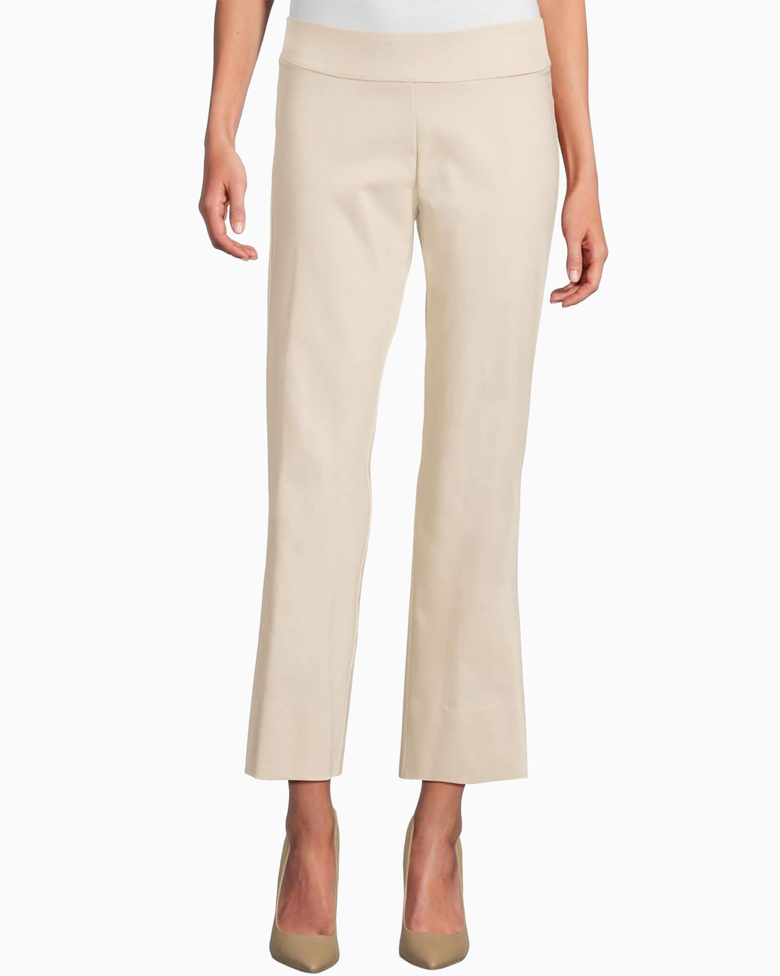 Krazy Larry Pull-On Wide Ankle Pant Stone