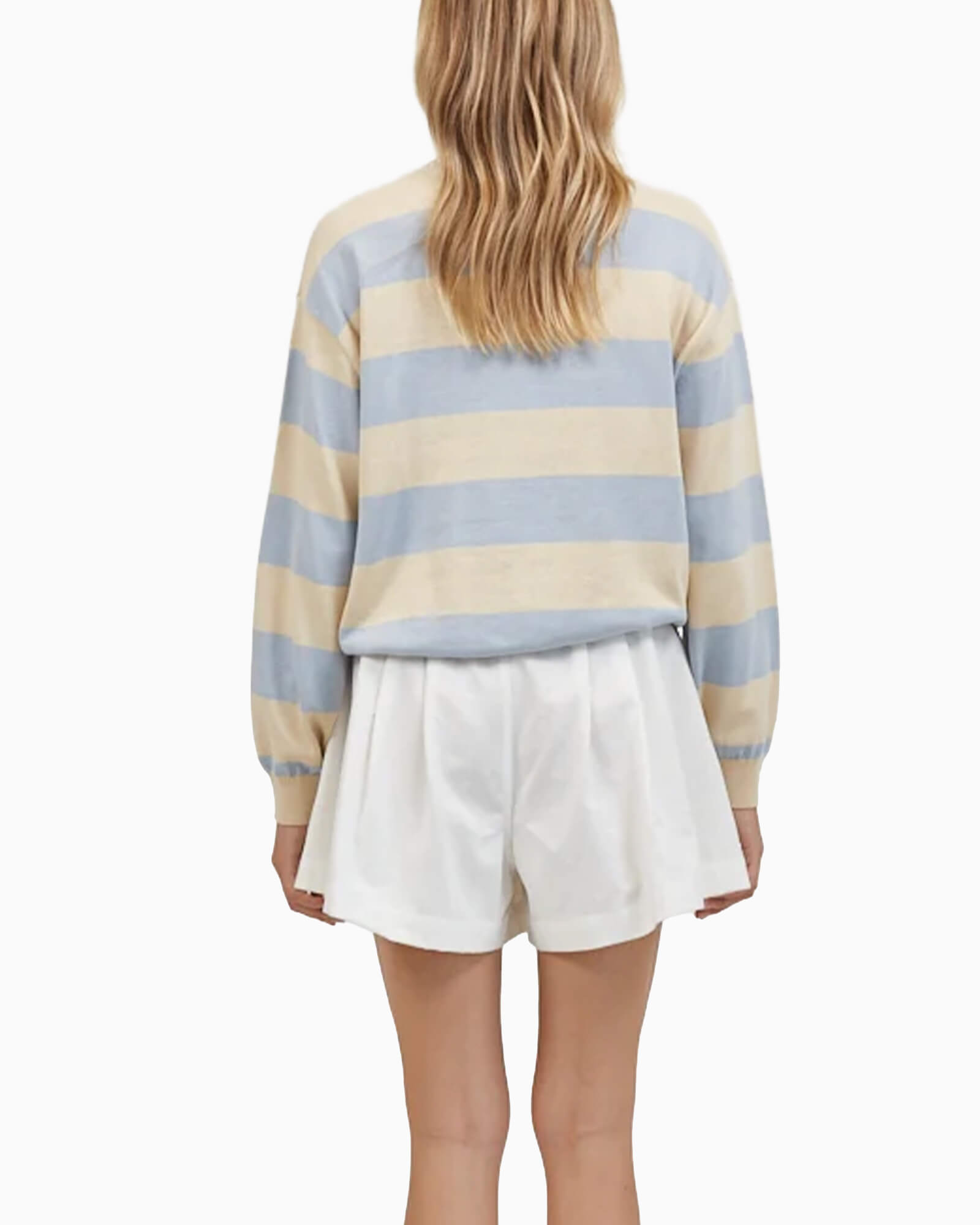 Francine Striped Sweater Blue