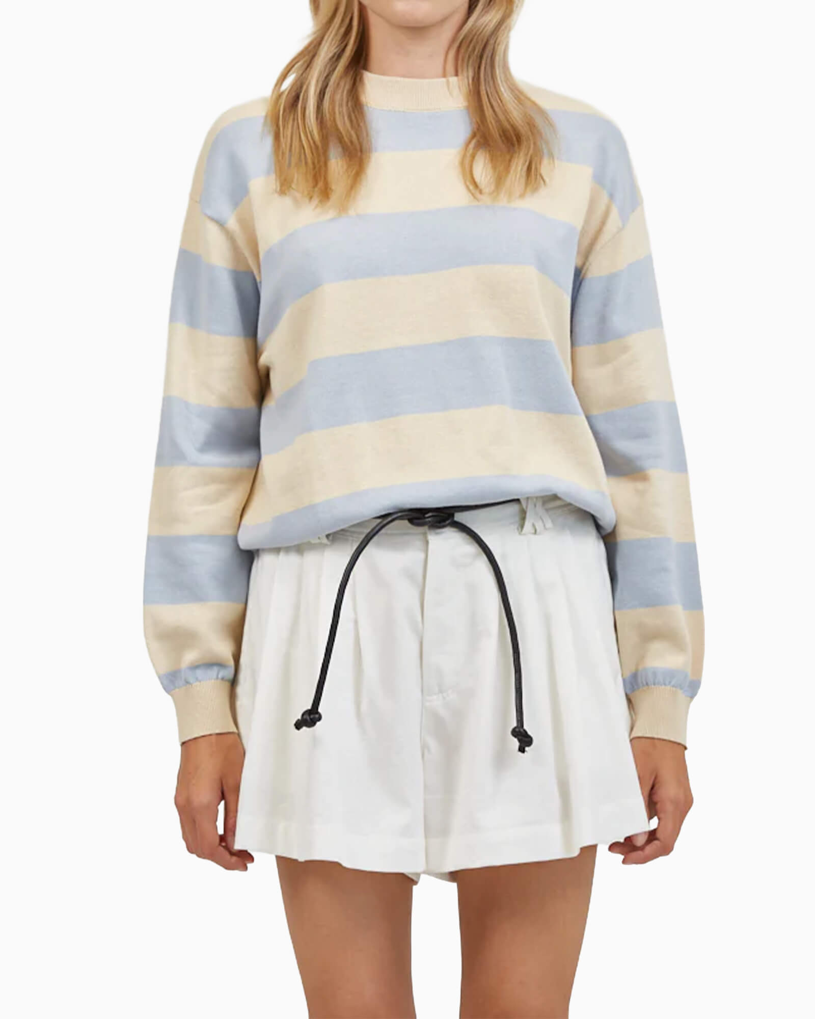 Francine Striped Sweater Blue