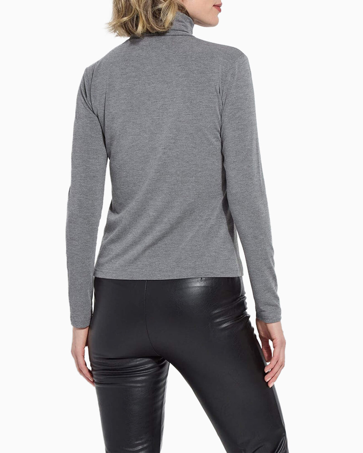 Essential Long Sleeve Turtleneck Grey