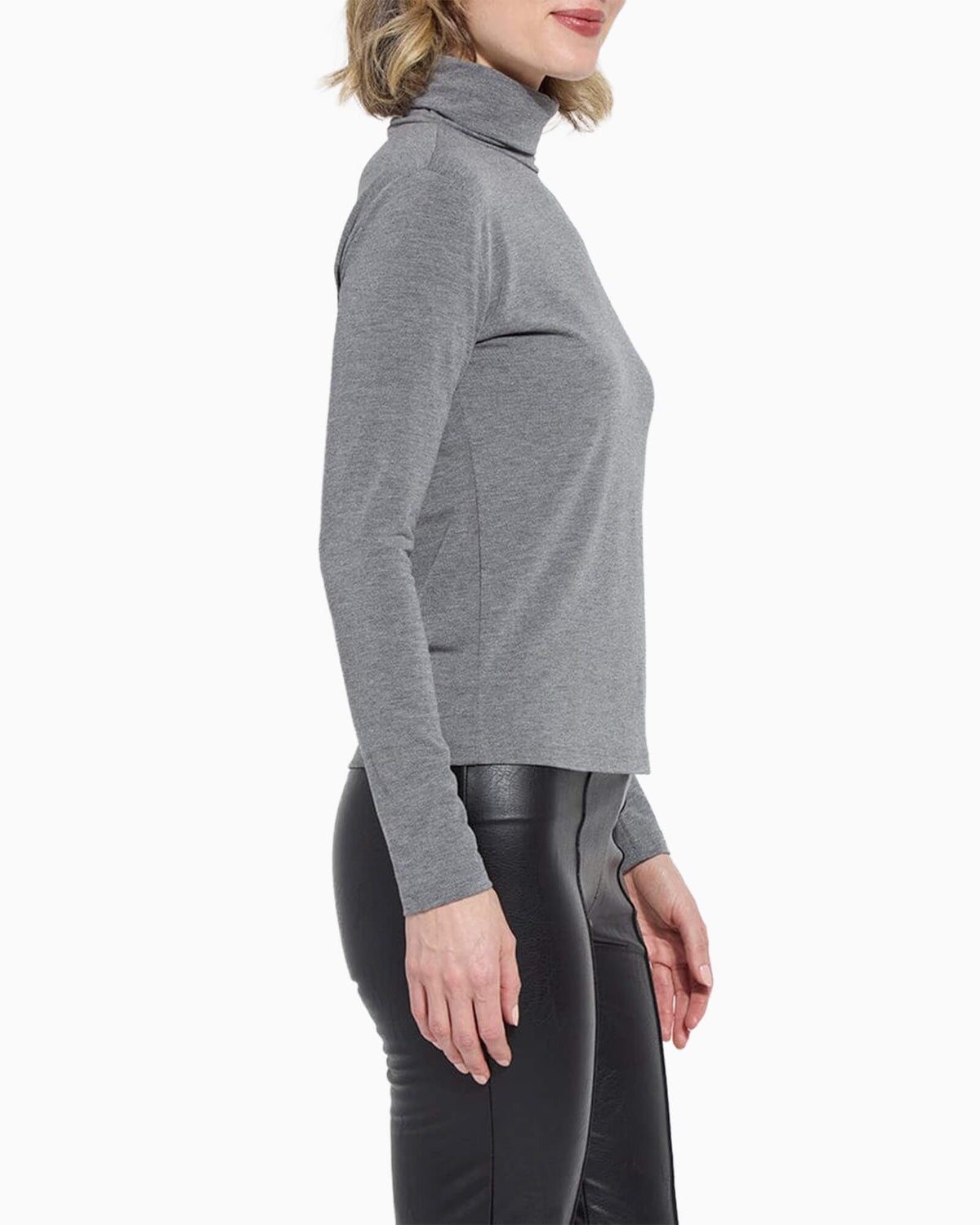 Essential Long Sleeve Turtleneck Grey