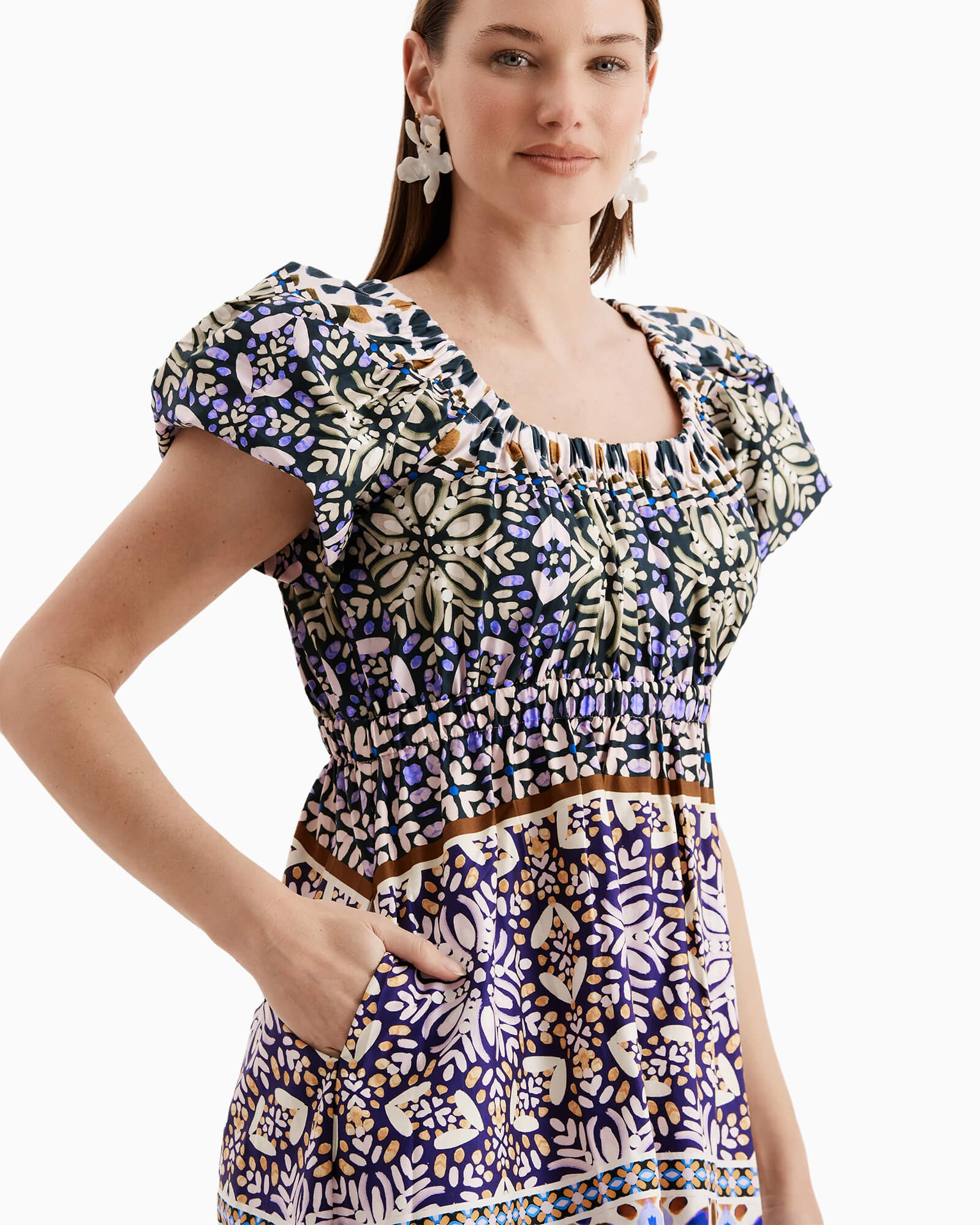 Hailey Blue Mosaic Dress