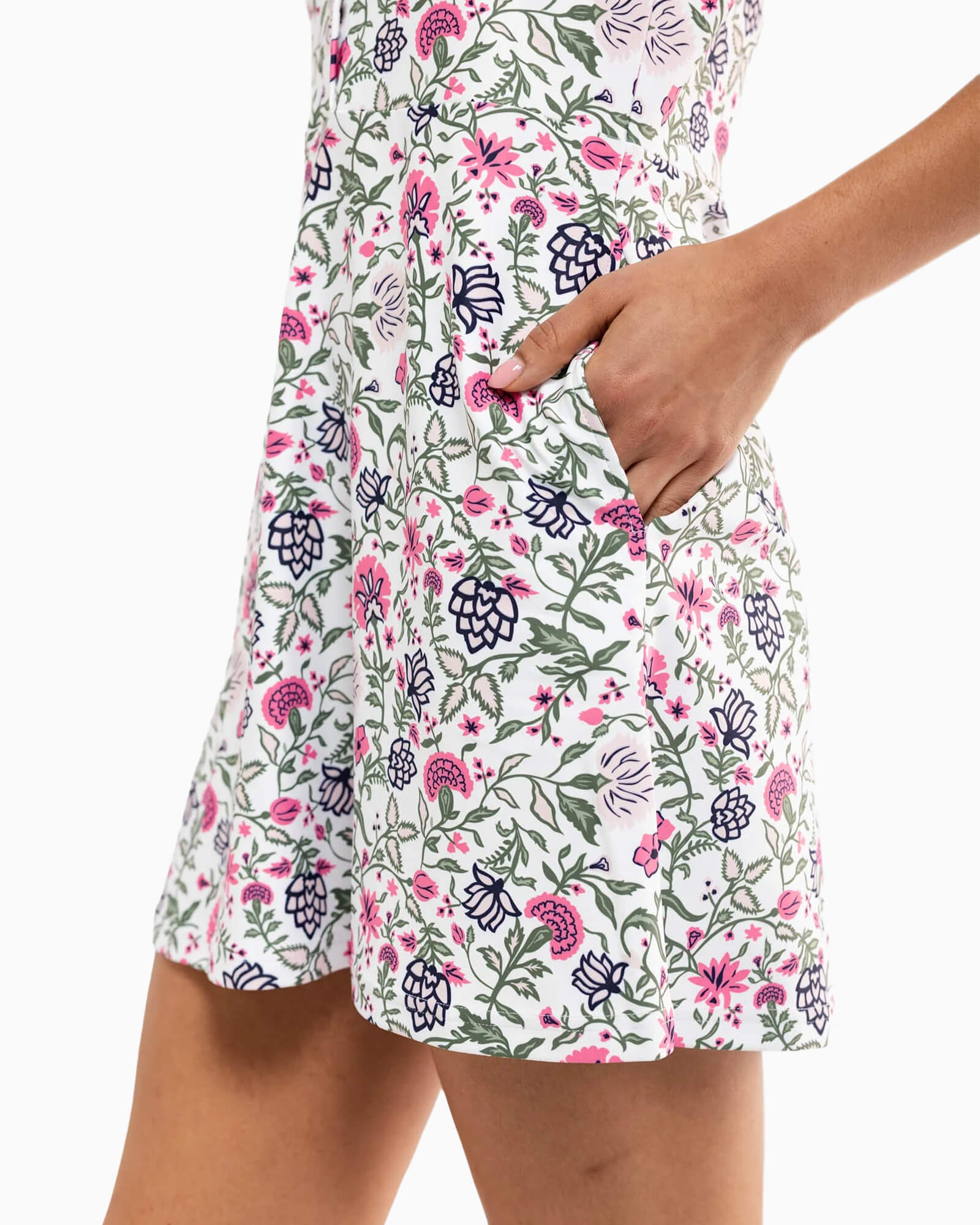 Hedy Dress Perennial Play Pink - Purple Poppy