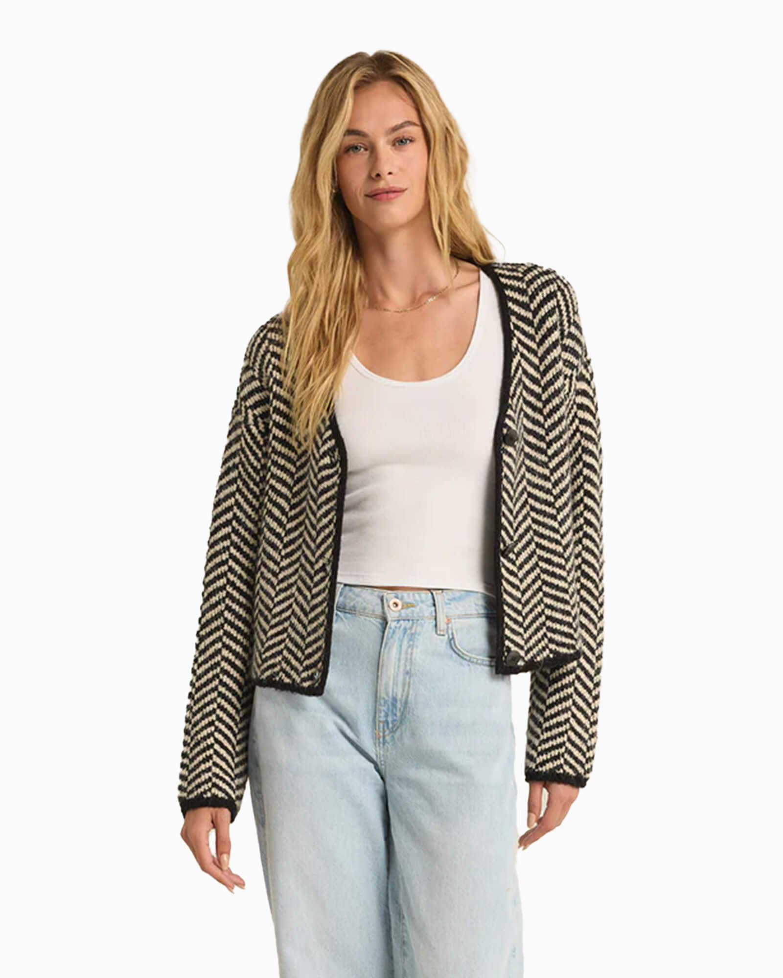 Z Supply Naomi Herringbone Cardigan