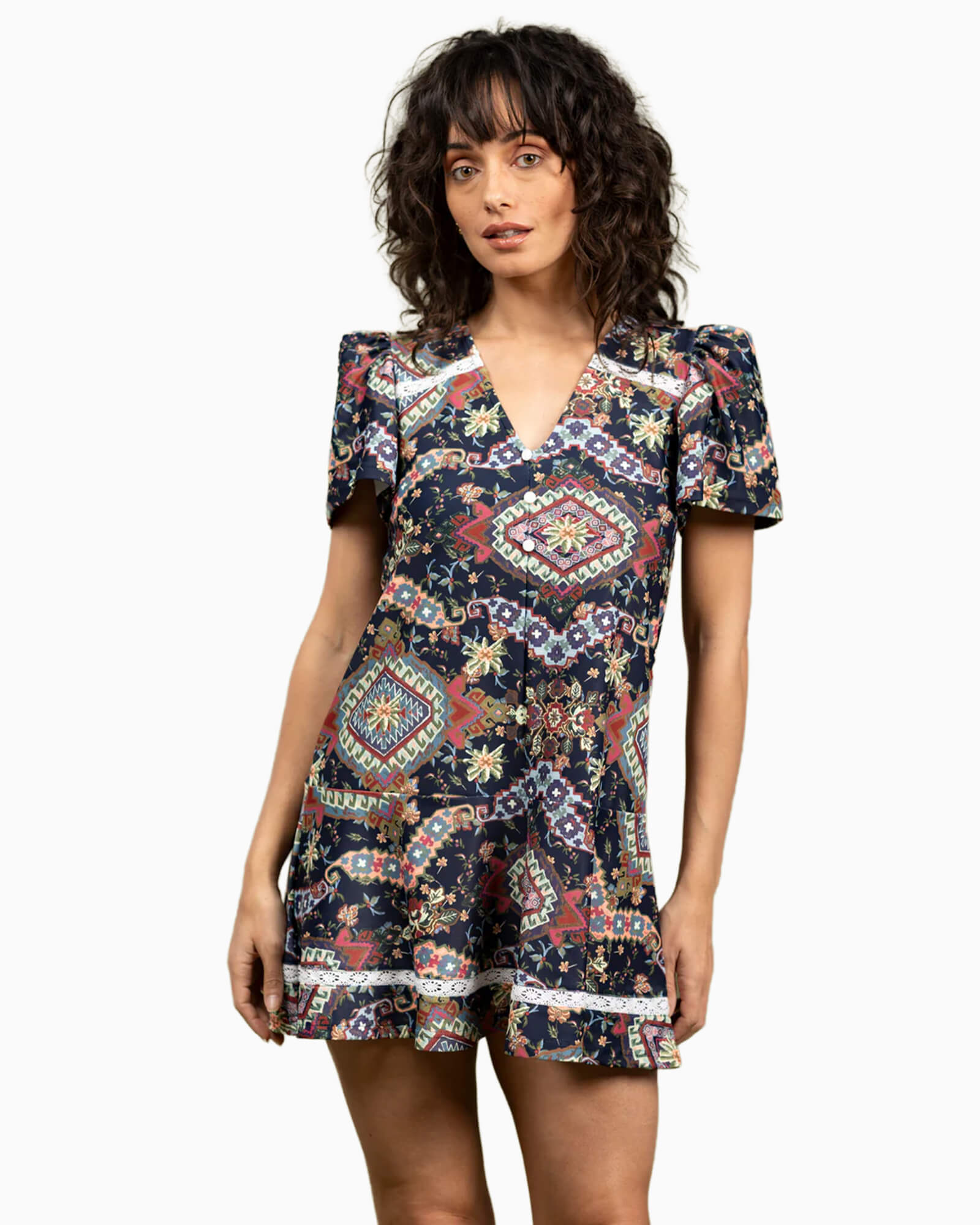 The James Dress Autumn Tapestry