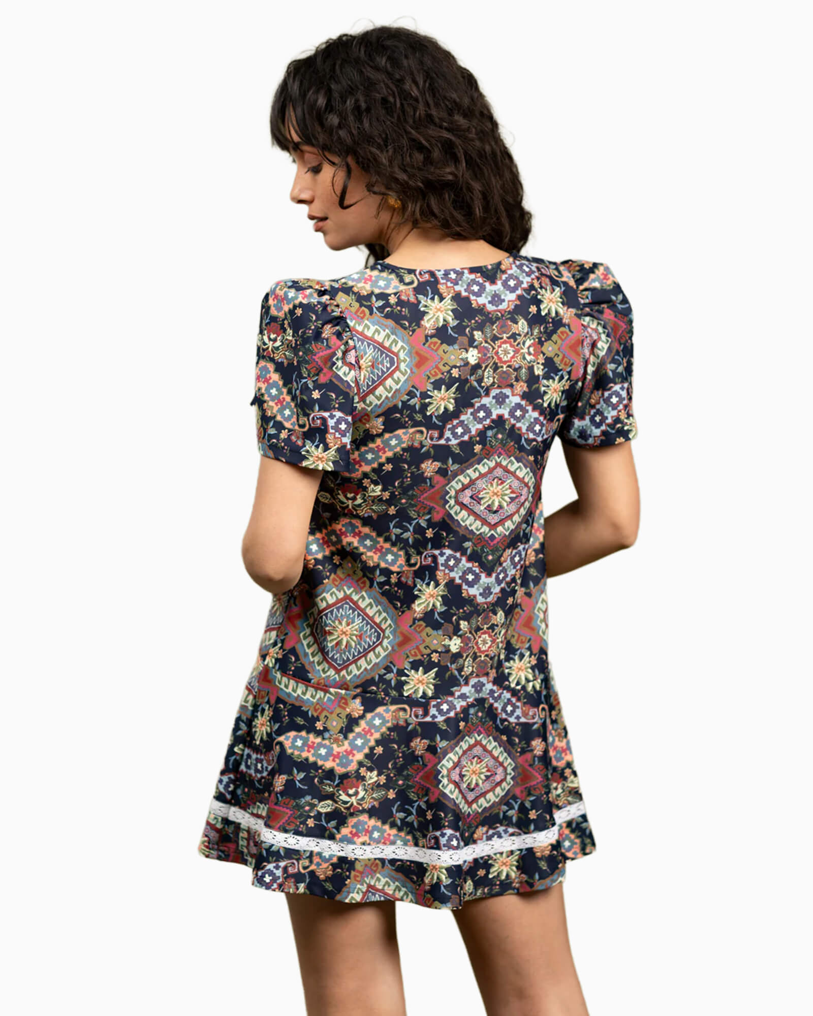 The James Dress Autumn Tapestry
