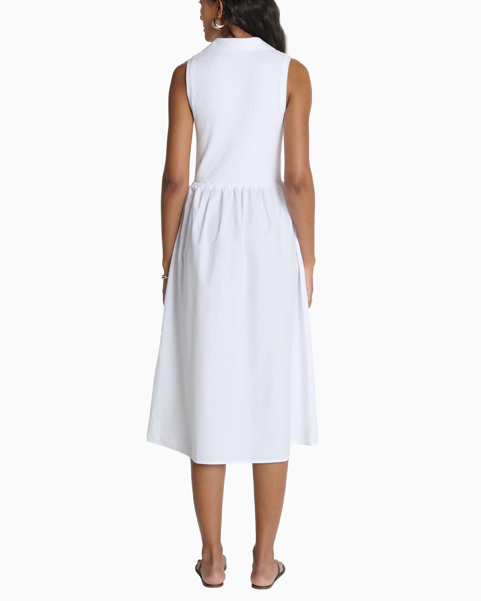 Jessica Midi Dress White