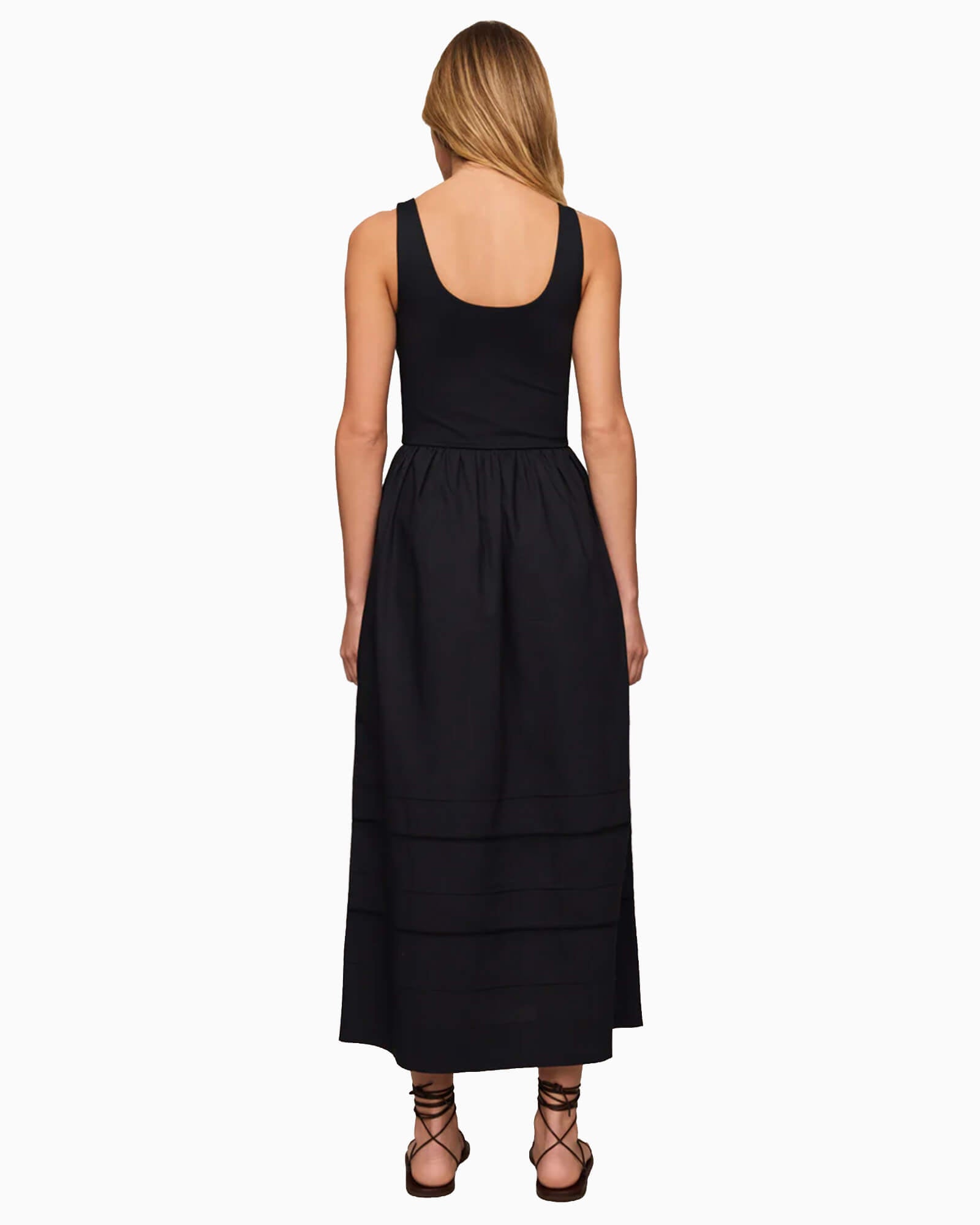 Johanna Sleeveless Midi Dress Black