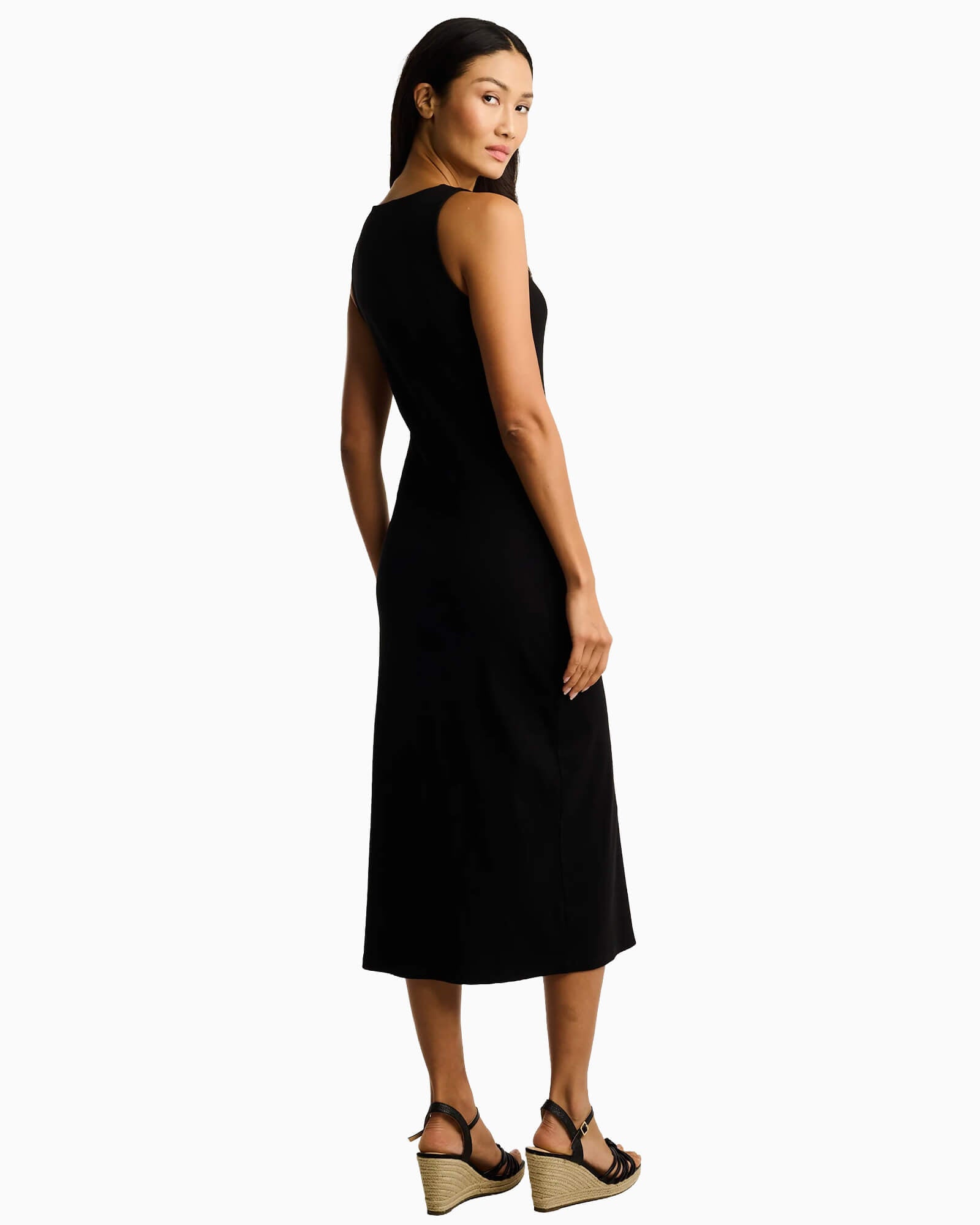 Pima Cotton Rib Dress - Purple Poppy