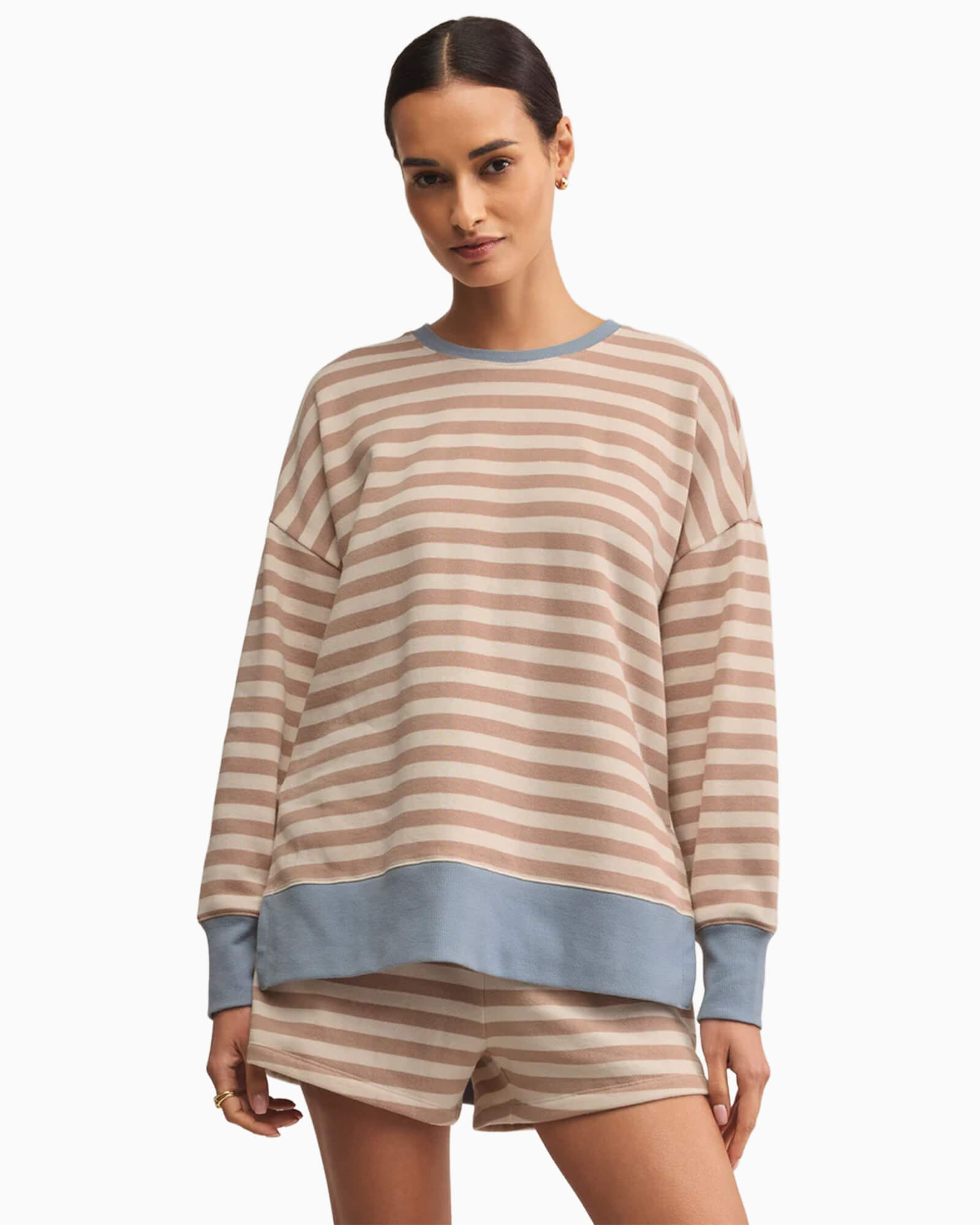Layer Up Stripe Sweatshirt