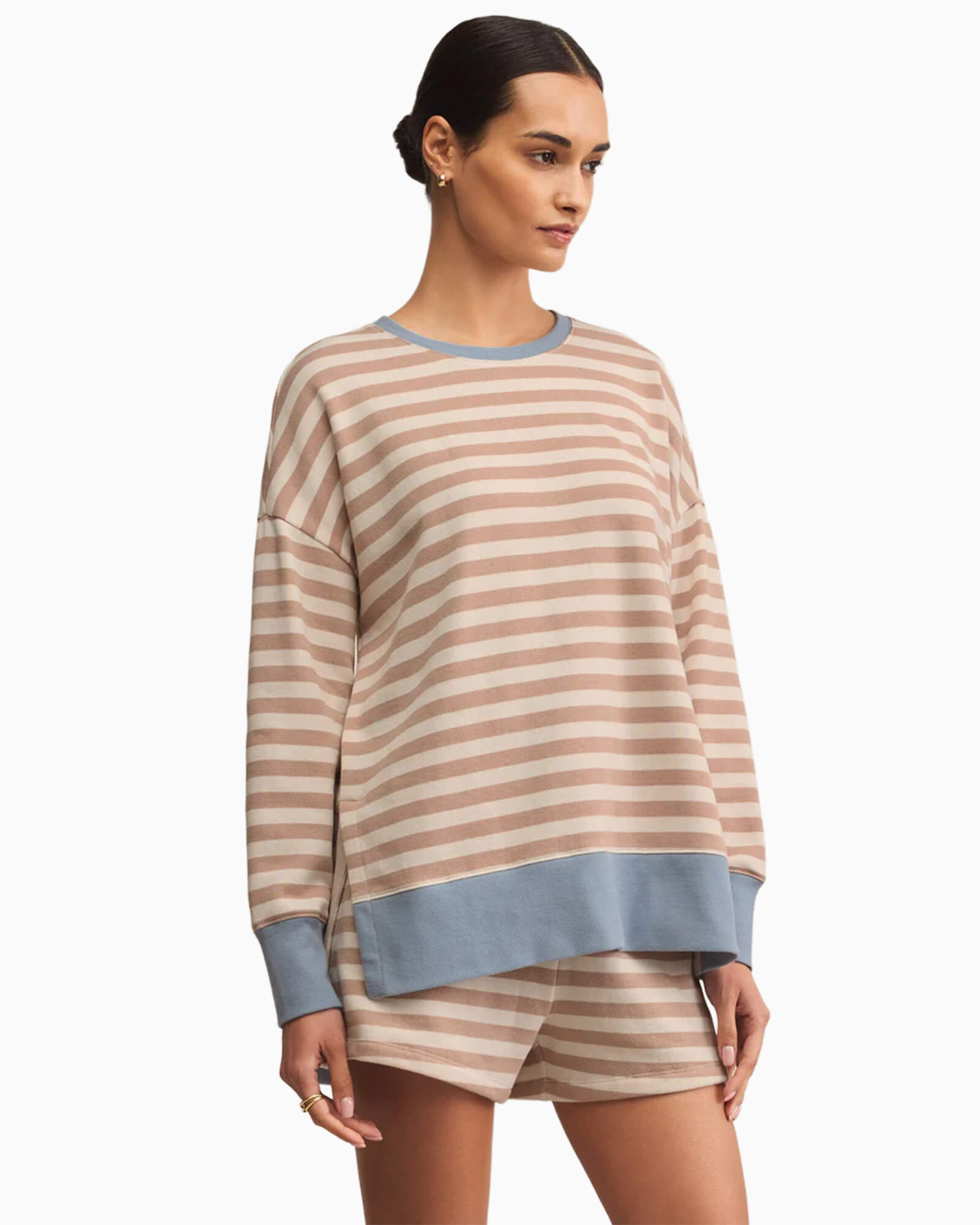 Layer Up Stripe Sweatshirt