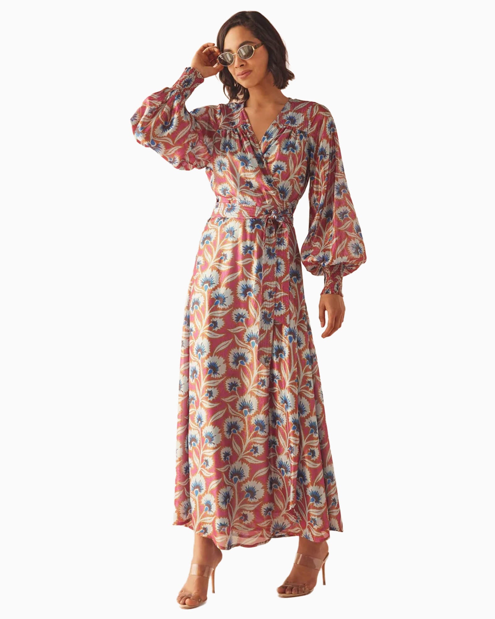 Lorelei Wrap Dress Everly Currant