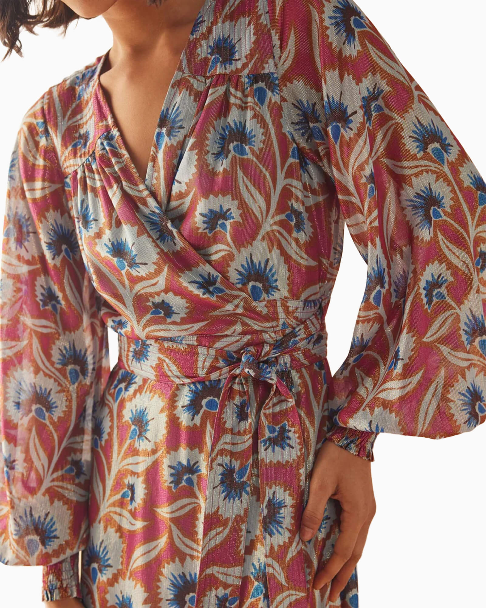 Lorelei Wrap Dress Everly Currant