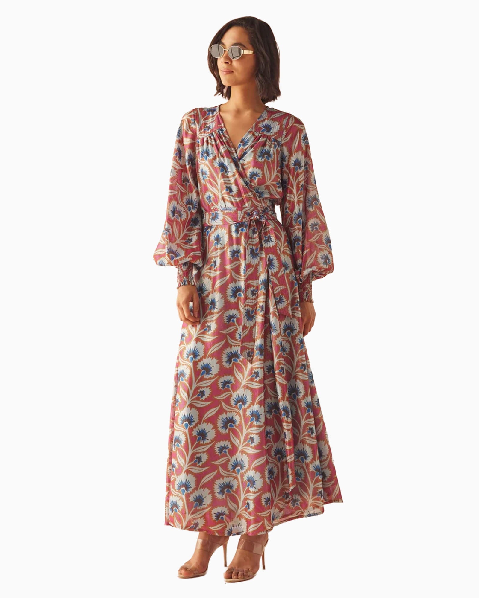 Lorelei Wrap Dress Everly Currant
