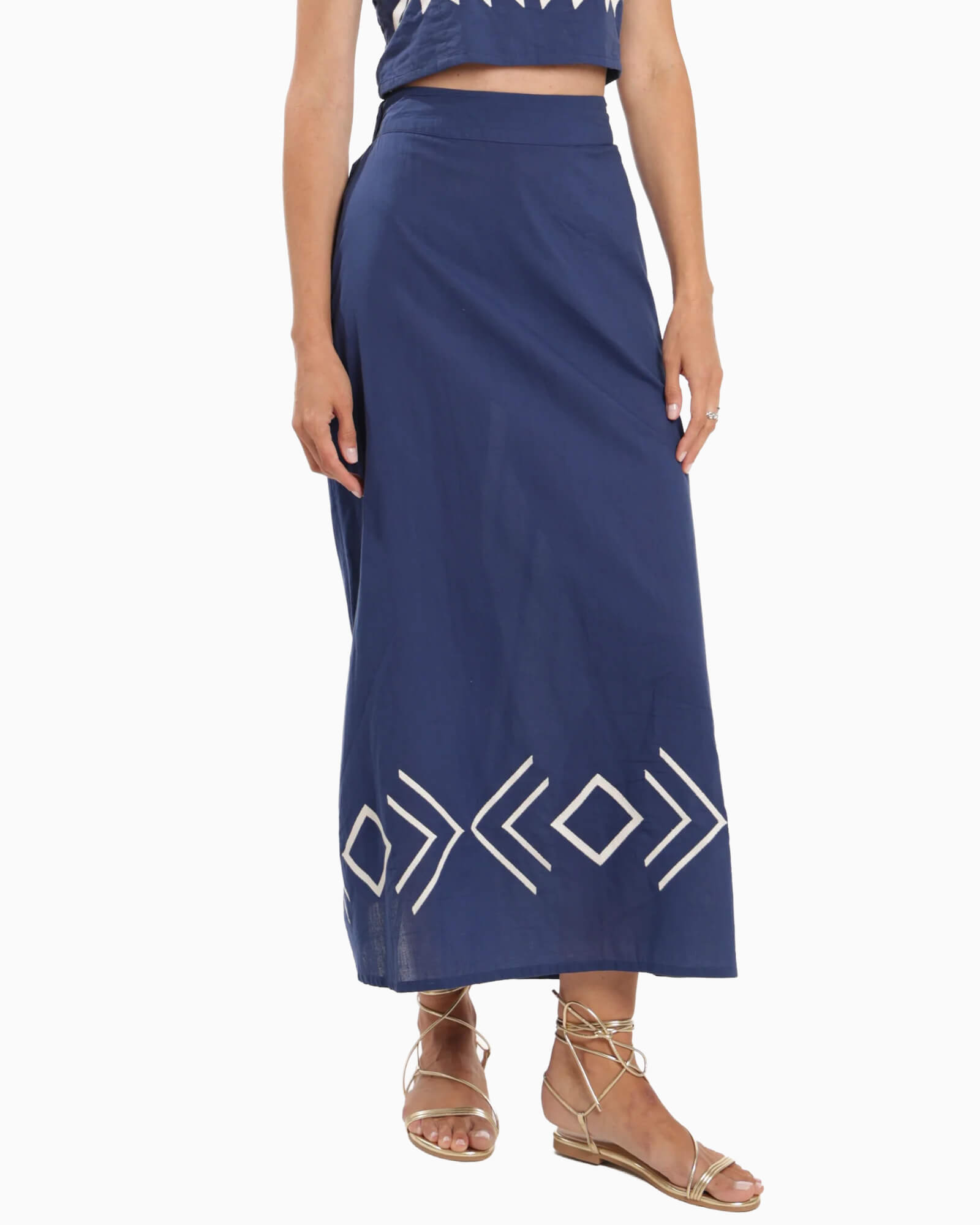 Lorena Skirt Navy - Purple Poppy