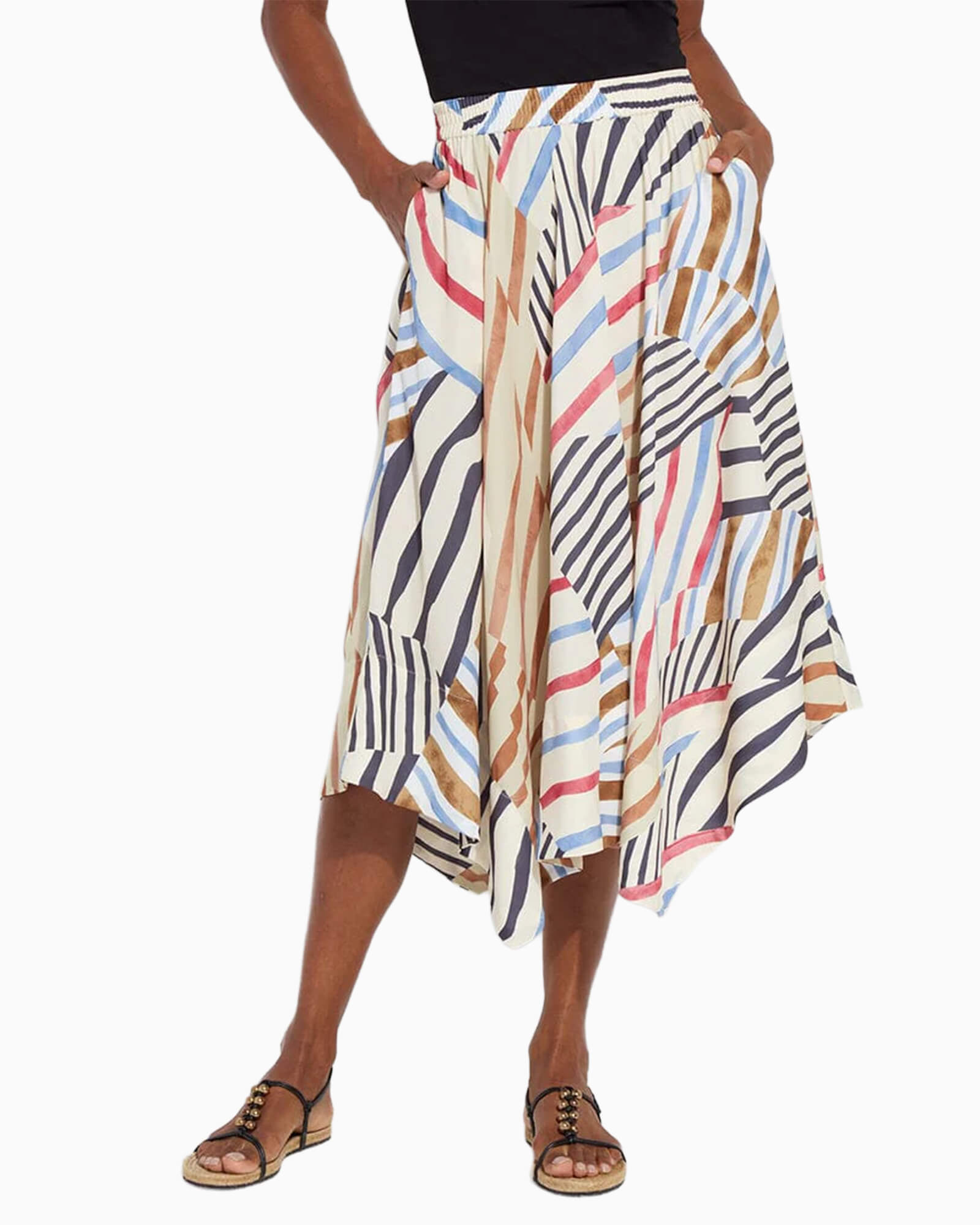 Lorenza Midi Handkerchief Skirt