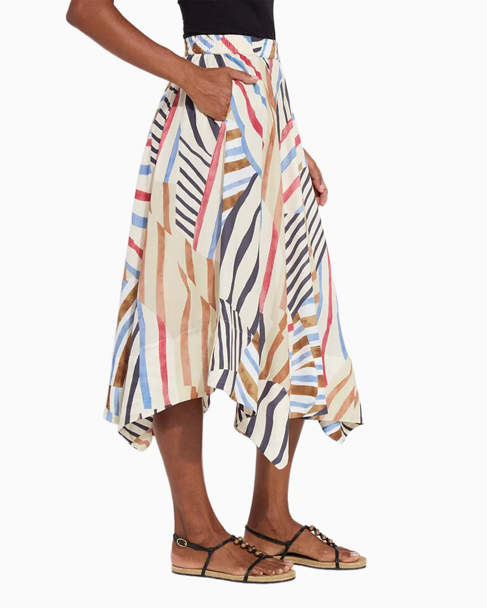 Lorenza Midi Handkerchief Skirt