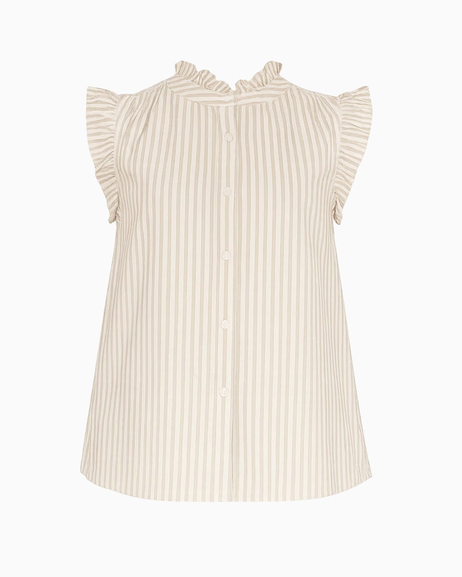 Lucia Shirt Taupe Stripe