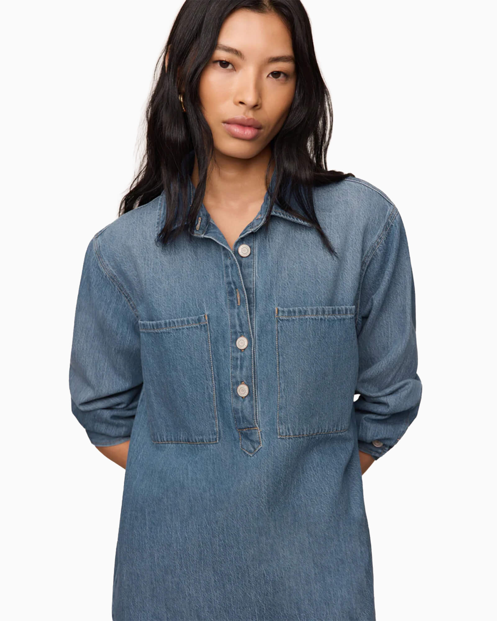 Lucie Denim Shirt Dress