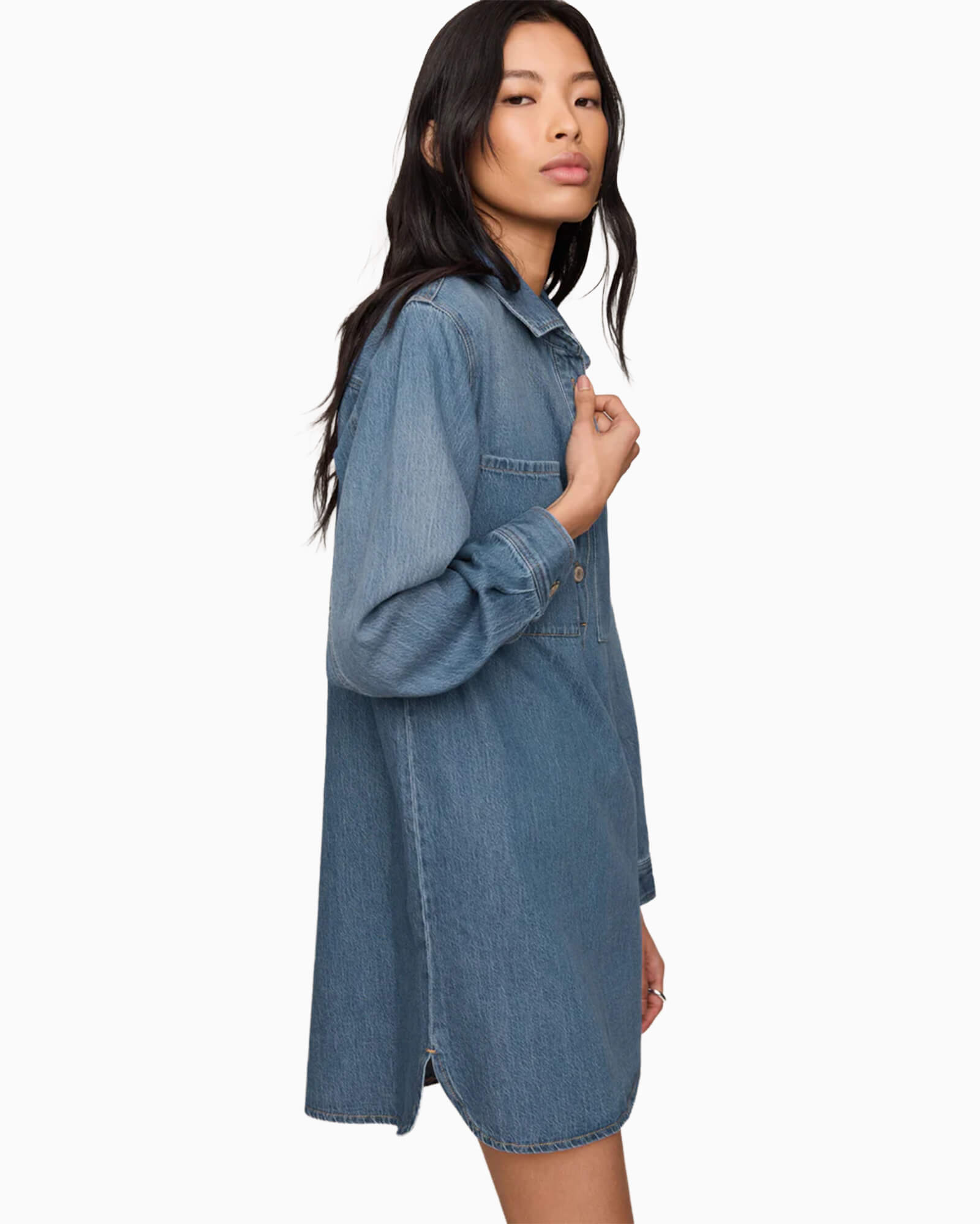 Lucie Denim Shirt Dress
